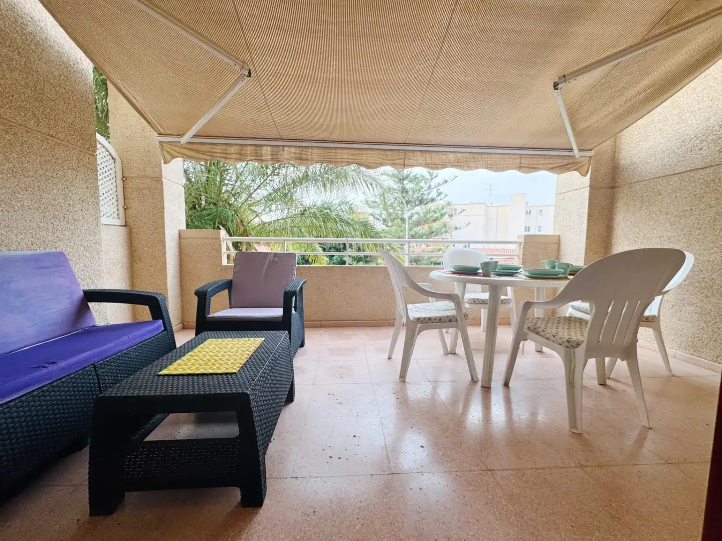 Terrace of Apartments for rent in El Campello  with Air Conditioner, Private garden and Terrace