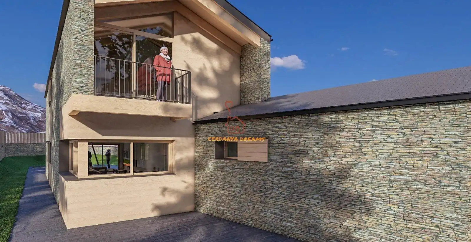Exterior view of Houses for sale in Das  with Heating, Private garden and Parquet flooring