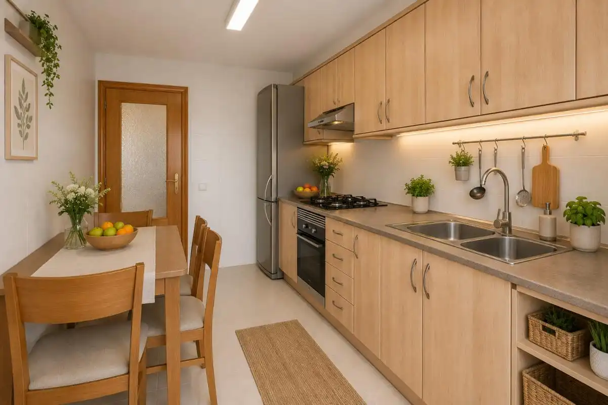 Cocina de Ático en venta en Eivissa con Calefacción, Terraza y Amueblado