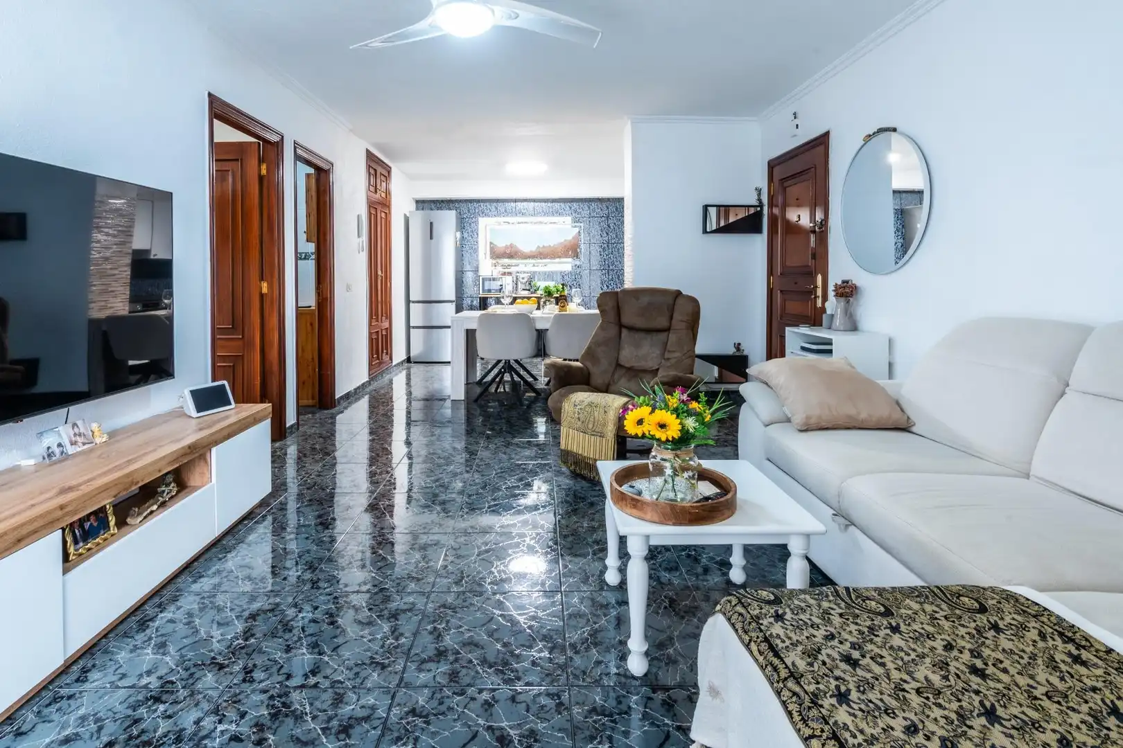 Sala d'estar de Apartament en venda en Arona amb Terrassa i Moblat