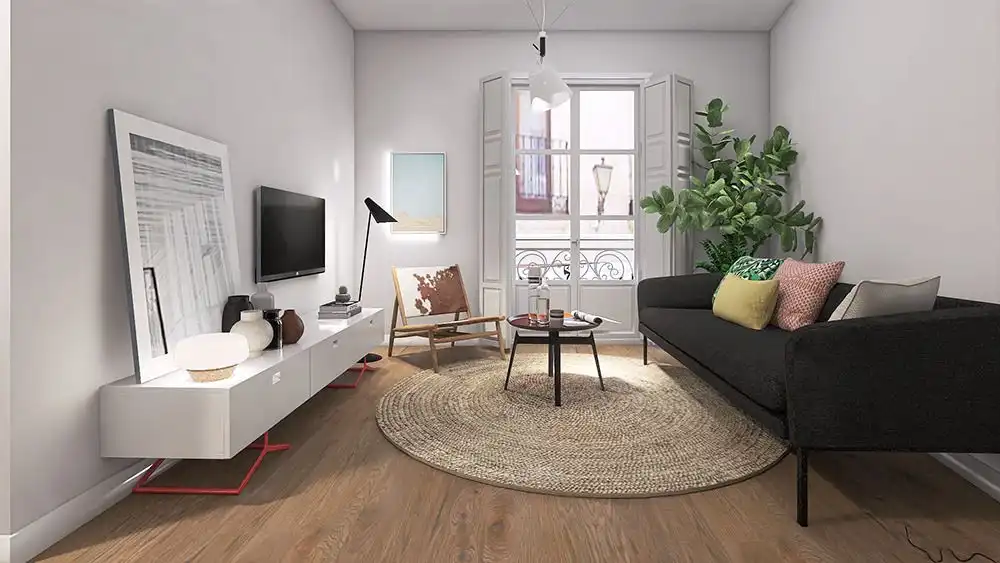 Living room of Flat for sale in Salamanca  with Air Conditioner, Heating and Balcony