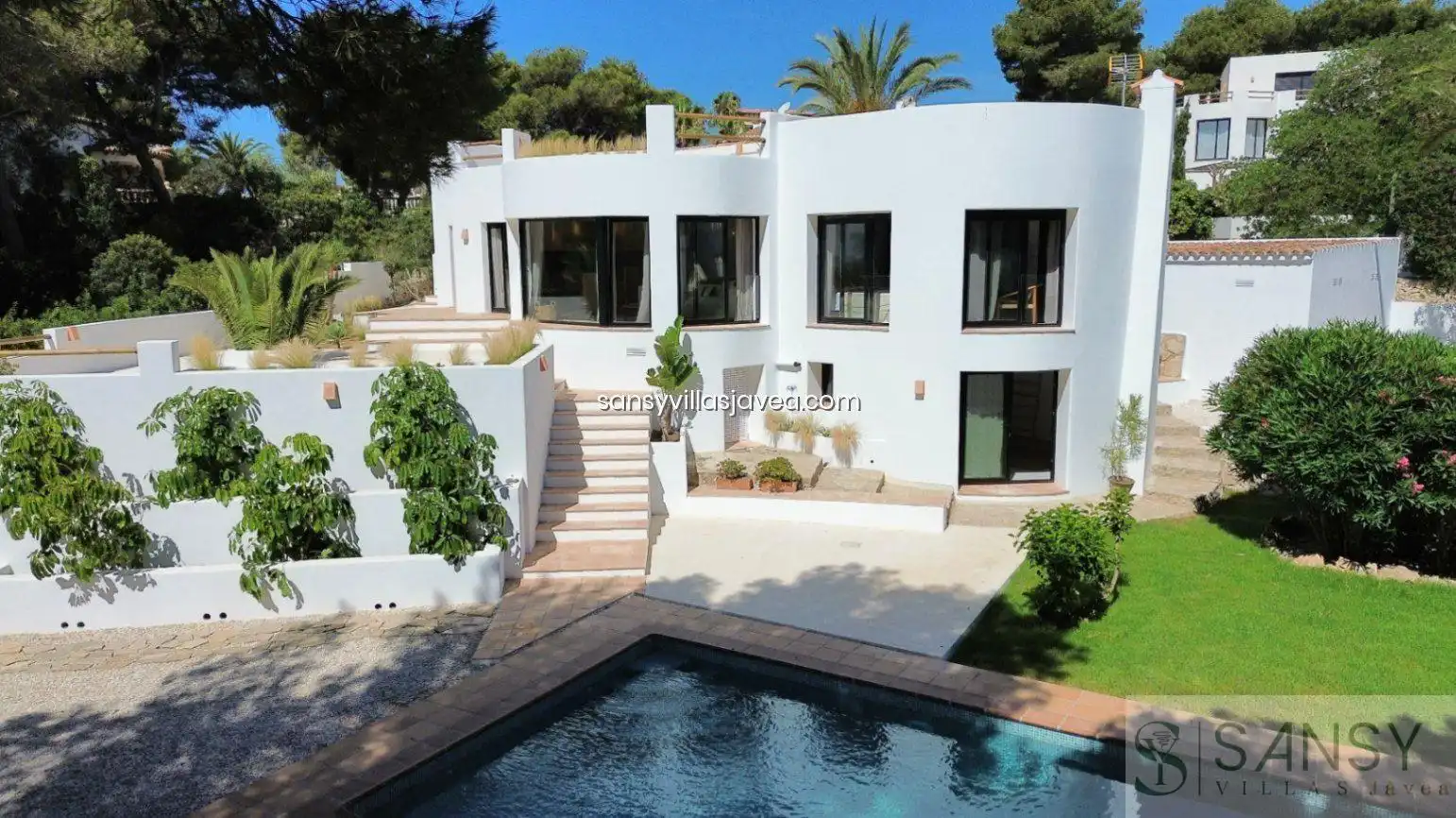 Exterior view of Houses for sale in Jávea / Xàbia  with Air Conditioner, Storage room and Furnished