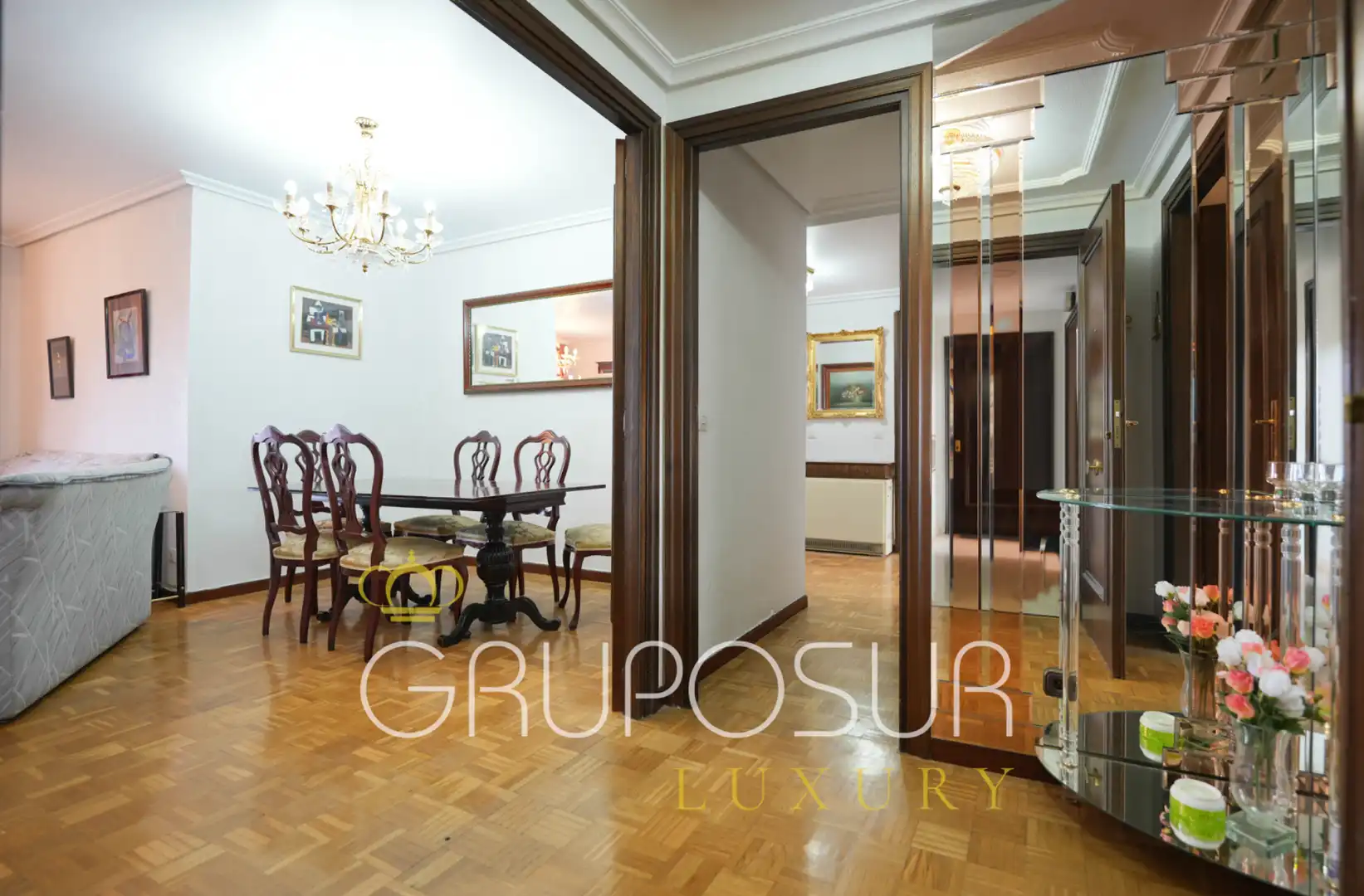Esszimmer von Wohnung zum Verkauf in Valladolid mit Heizung, Privatgarten und Parkett