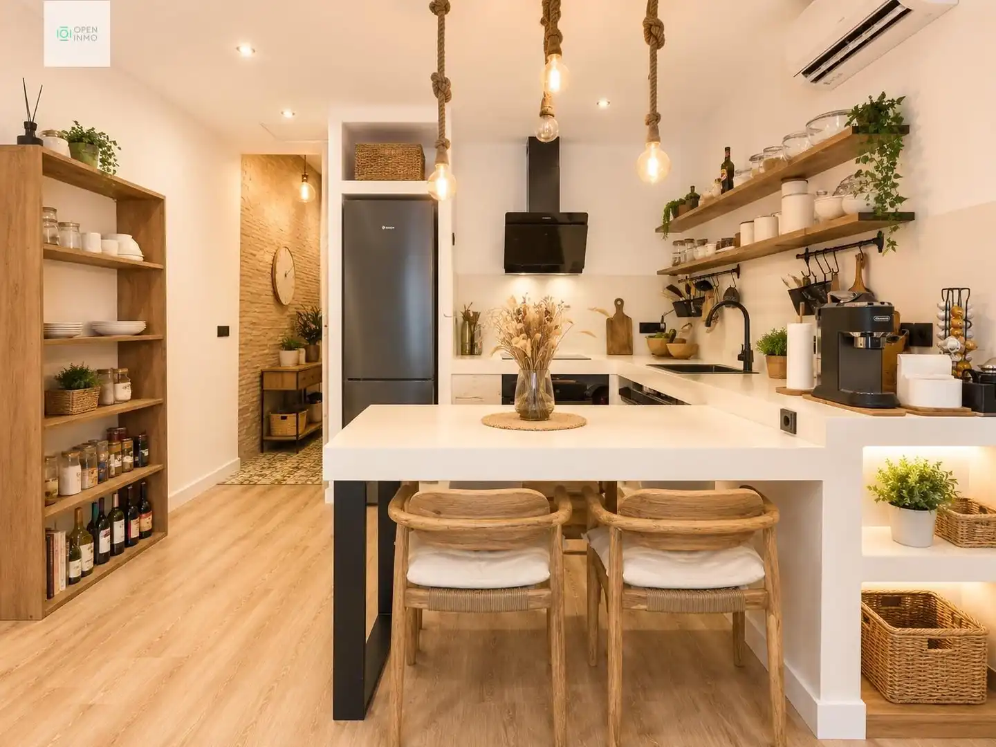 Küche von Wohnung zum Verkauf in Vilanova i la Geltrú mit Klimaanlage, Heizung und Balkon