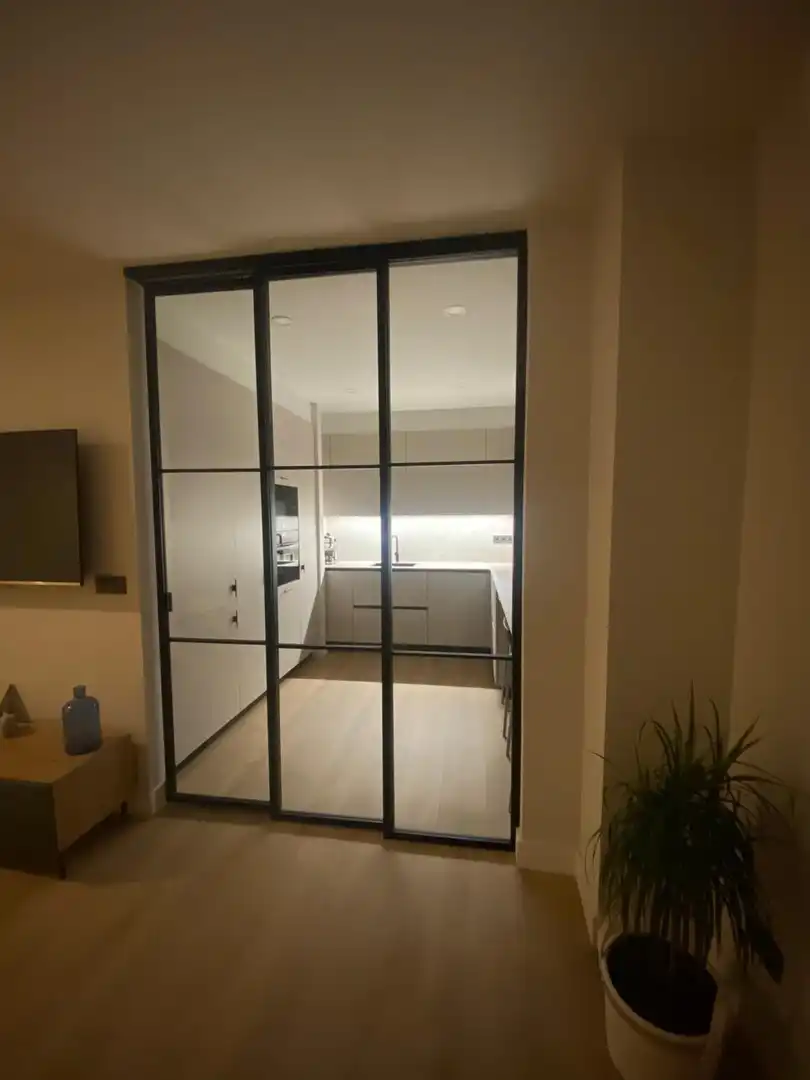 Kitchen of Flat for rent in Getxo   with Heating, Terrace and Furnished
