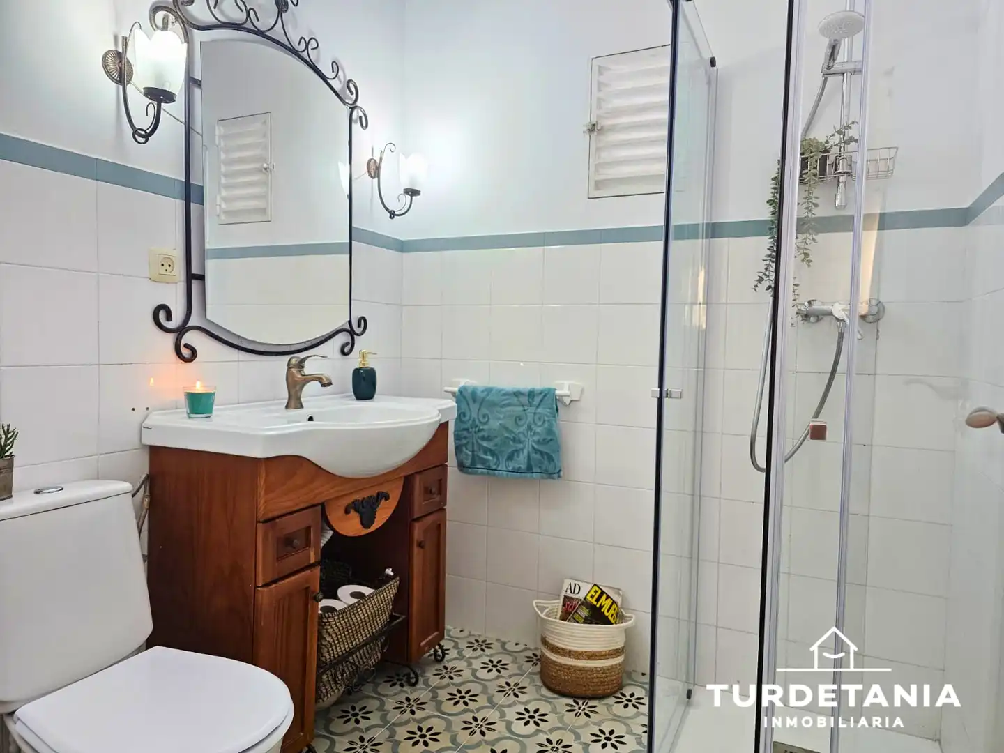 Baño de Casa o chalet de alquiler en Chipiona con Aire acondicionado, Jardín privado y Amueblado