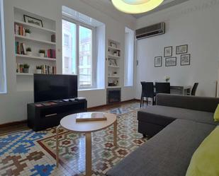 Sala d'estar de Apartament per a compartir en  Valencia Capital amb Aire condicionat i Terrassa