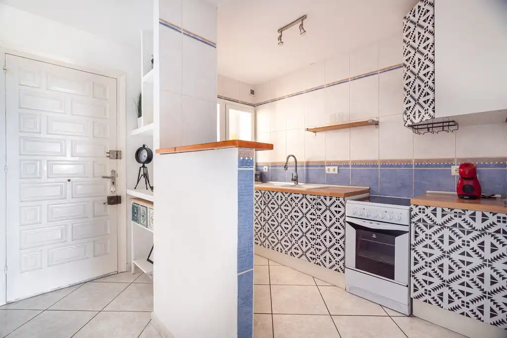 Cocina de Ático en venta en Sant Pere de Ribes con Aire acondicionado, Terraza y Amueblado