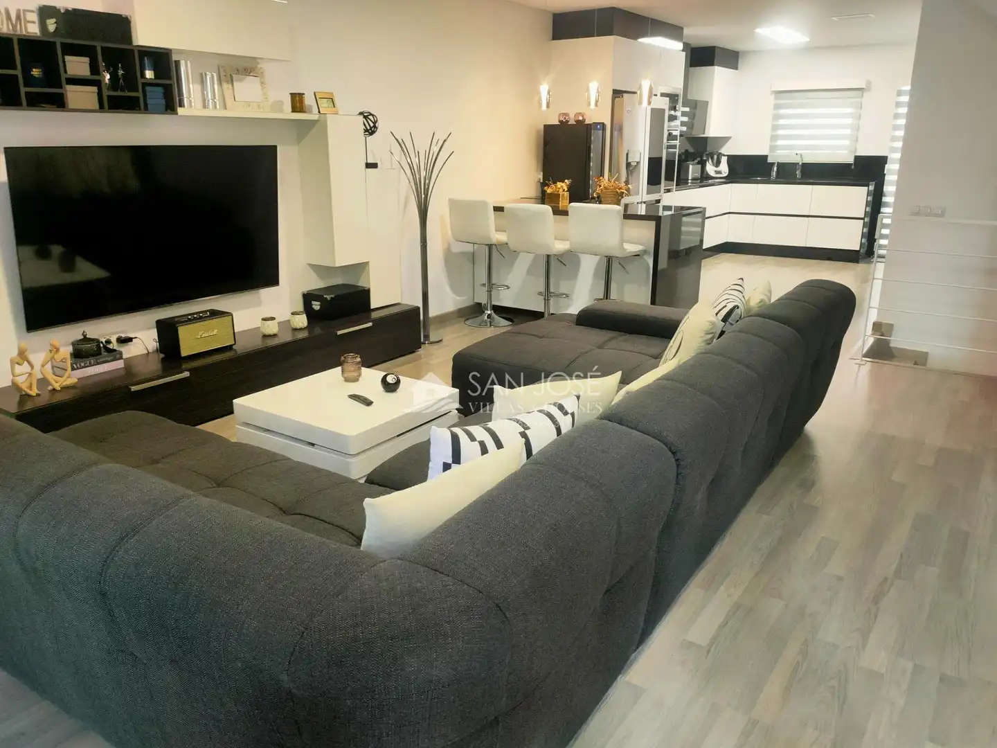 Sala d'estar de Casa o xalet en venda en Aspe amb Jardí privat, Terrassa i Traster