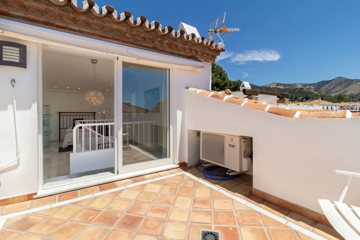 Terrassa de Casa adosada en venda en Mijas amb Aire condicionat, Terrassa i Traster