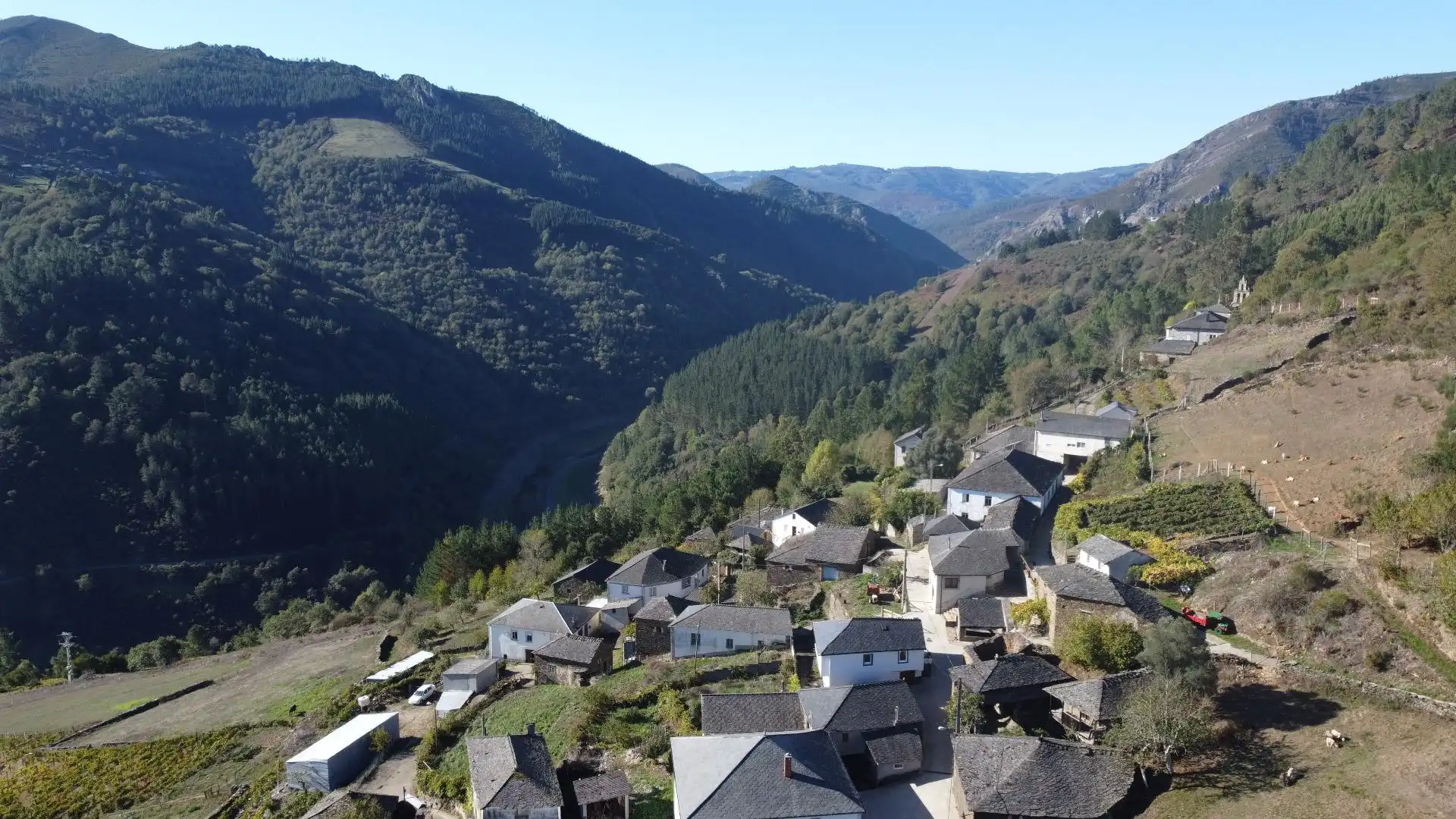 Vista exterior de Finca rústica en venda en Negueira de Muñiz , Lugo