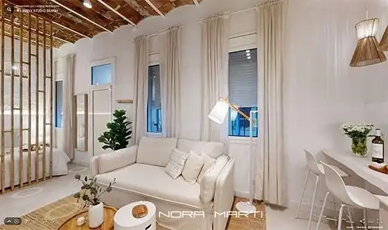 Sala de estar de Planta baja en venta en Barcelona con Aire acondicionado, Calefacción y Amueblado