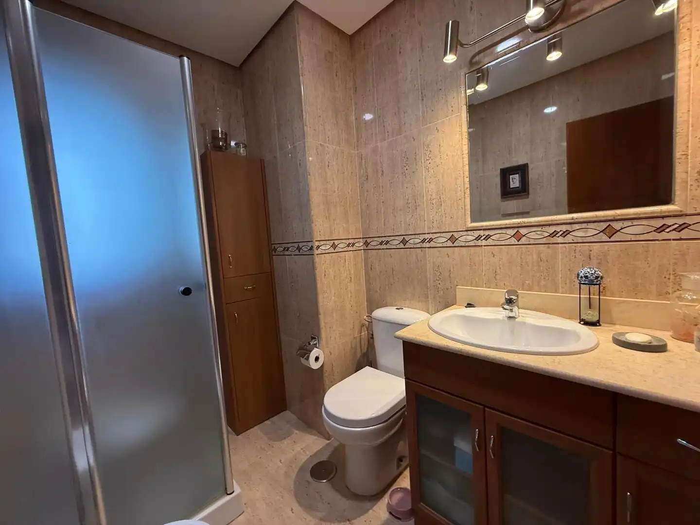 Badezimmer von Wohnung zum Verkauf in Jerez de la Frontera mit Klimaanlage und Terrasse