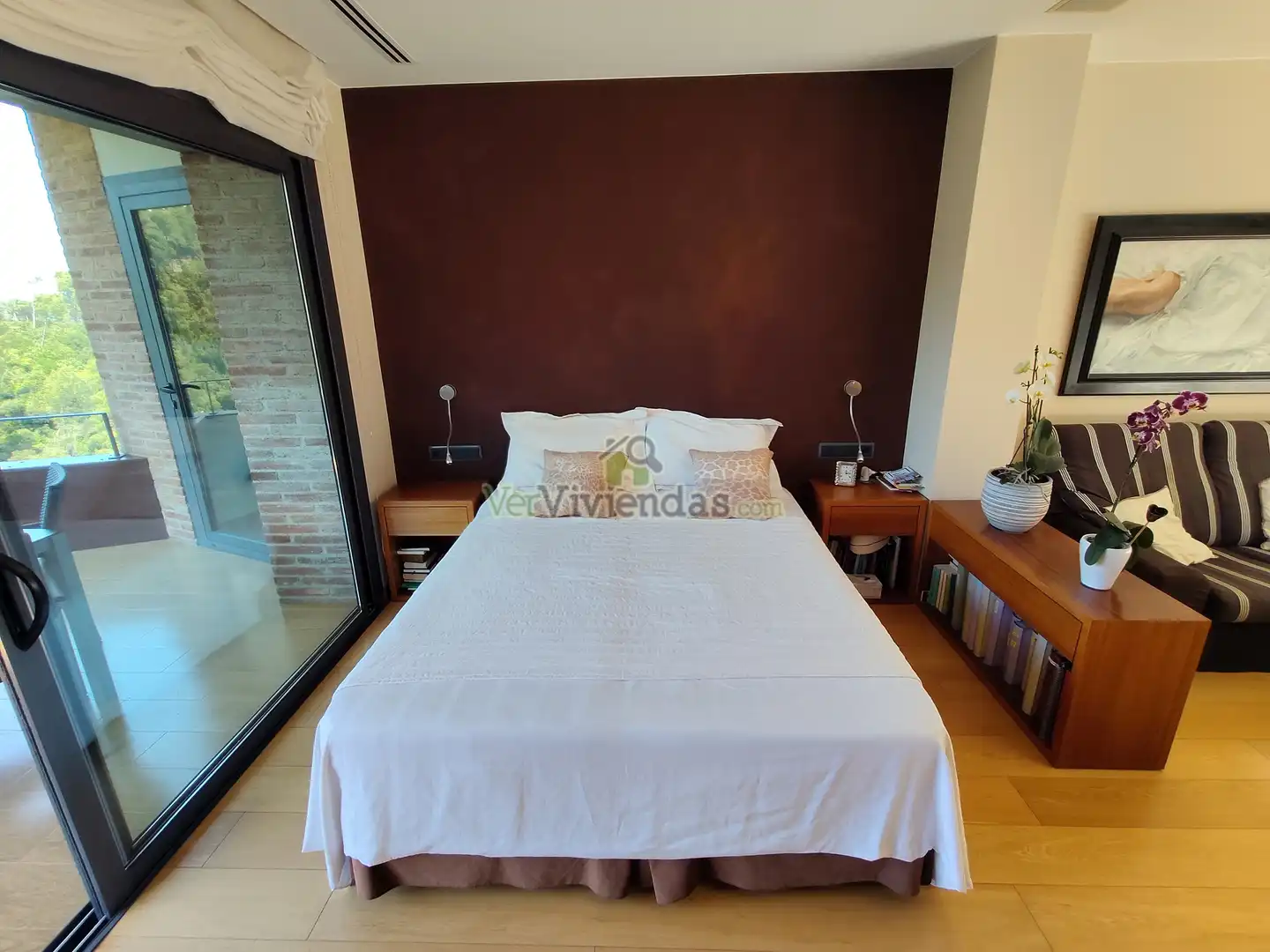 Dormitori de Casa o xalet en venda en Sant Cugat del Vallès amb Aire condicionat, Calefacció i Jardí privat