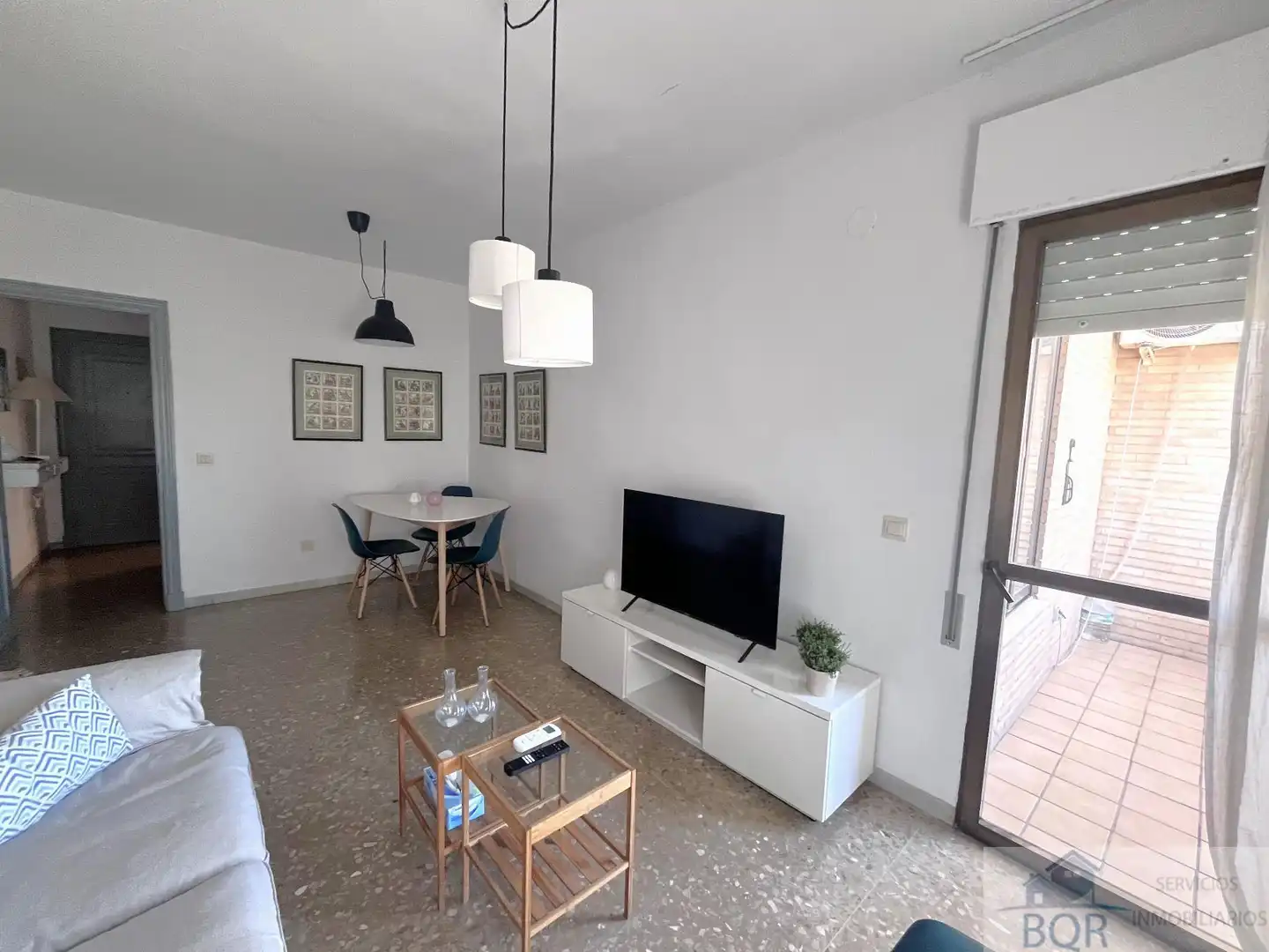 Sala de estar de Piso de alquiler en Jerez de la Frontera con Aire acondicionado, Terraza y Amueblado