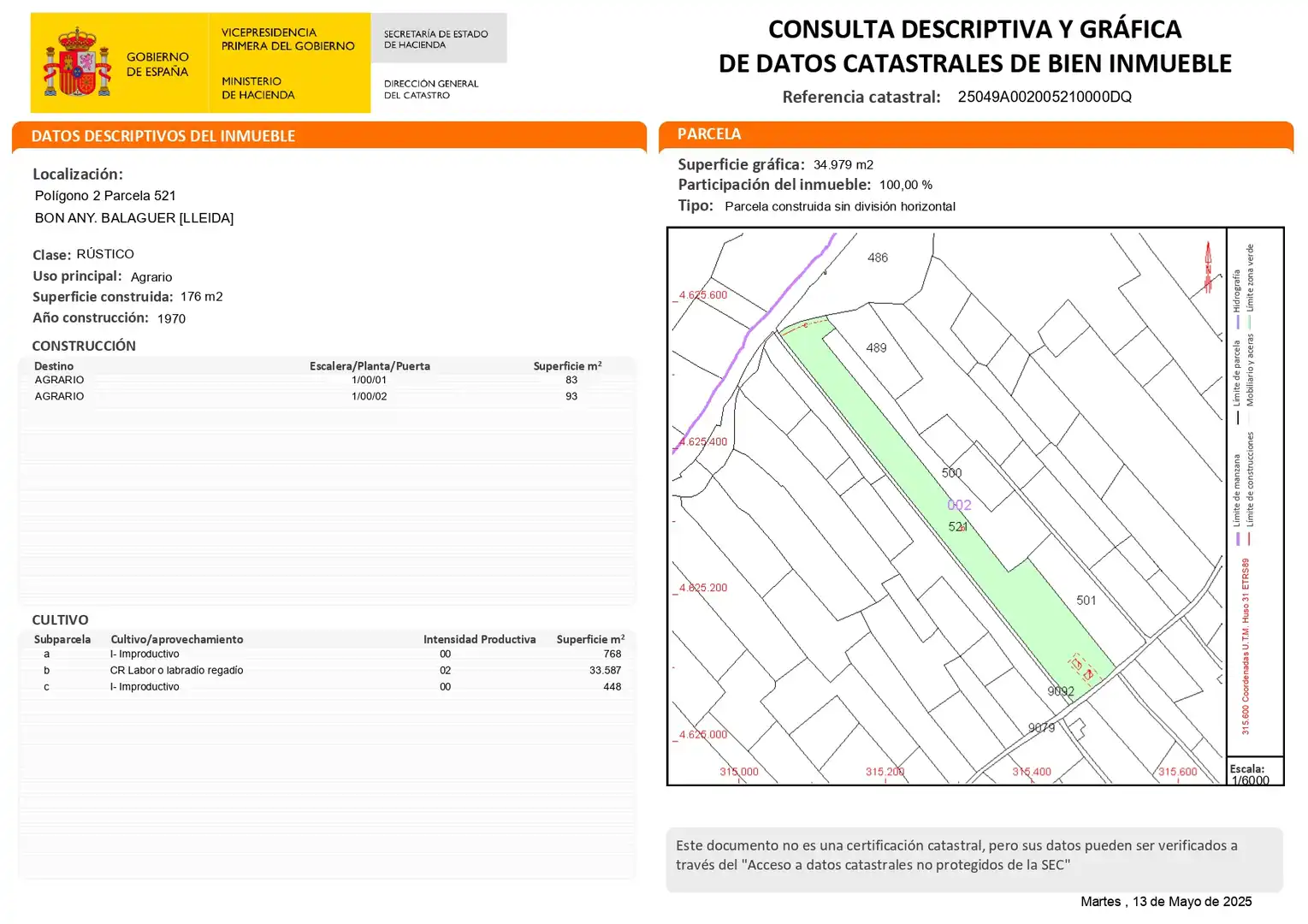 Terreno rústico en venta en Balaguer, imagen 6