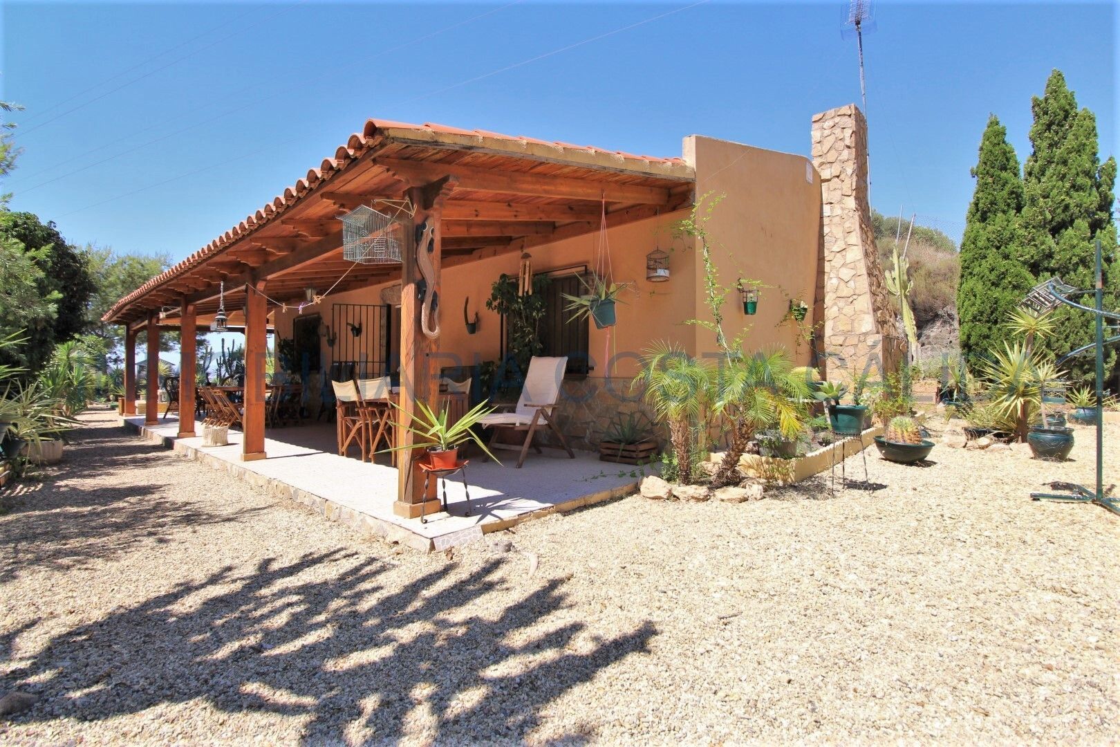 Exterior view of Country house for sale in Águilas  with Private garden, Terrace and Swimming Pool