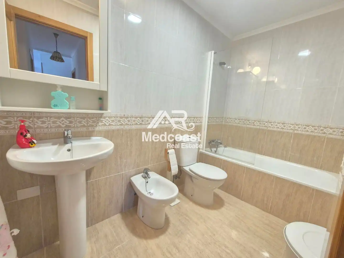Badezimmer von Wohnung zum Verkauf in Pulpí mit Klimaanlage, Terrasse und Schwimmbad