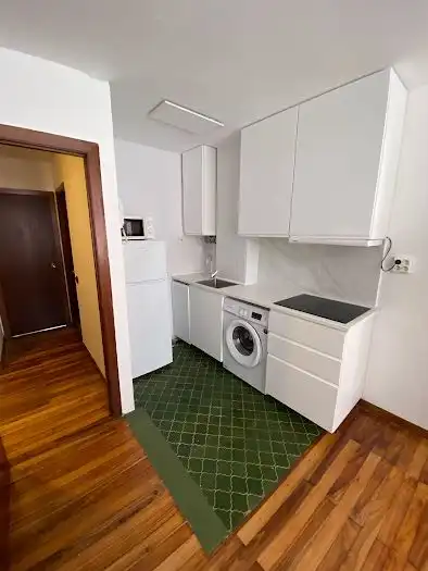Kitchen of Flat for rent in Gijón   with Heating, Parquet flooring and Furnished