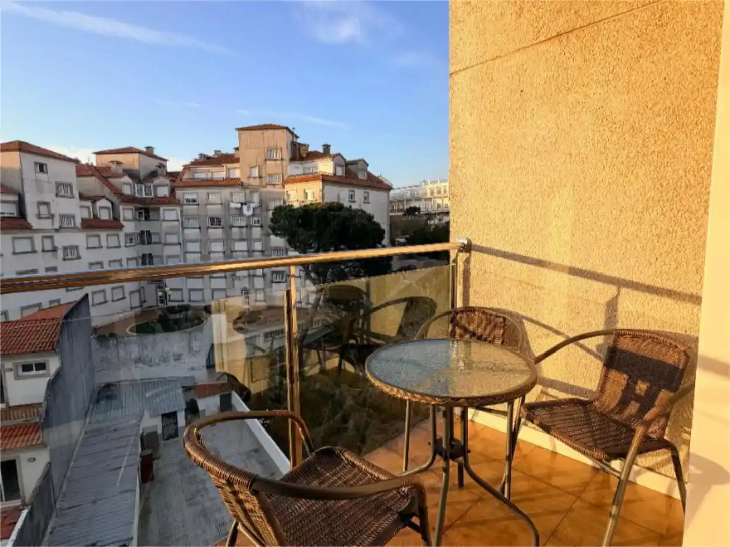Terrasse von Maisonette zur Miete in Sanxenxo mit Möbliert und Balkon