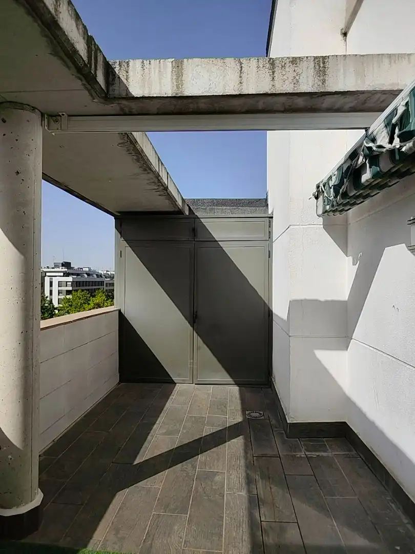 Exterior view of Attic for rent in Leganés  with Air Conditioner, Heating and Private garden