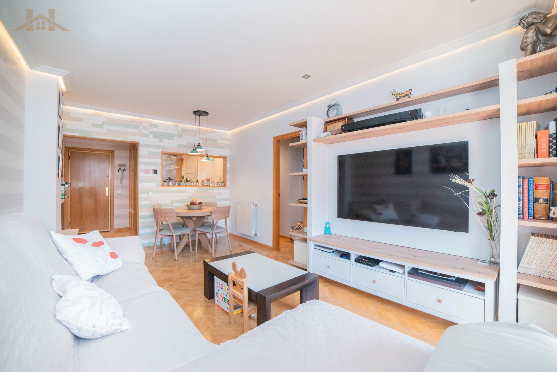 Wohnzimmer von Wohnung zum Verkauf in Arganda del Rey mit Klimaanlage, Heizung und Parkett