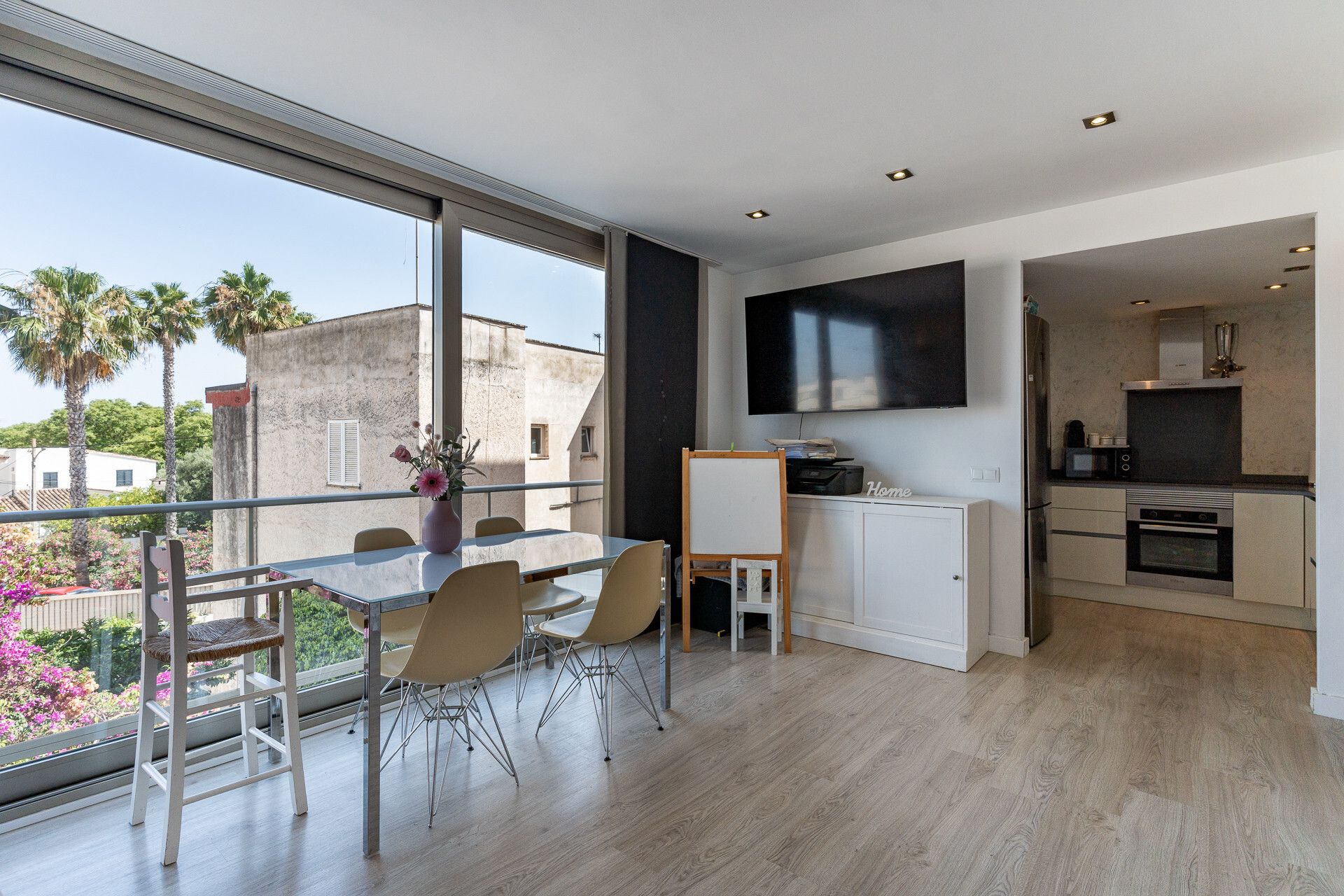 Dining room of Flat for sale in  Palma de Mallorca  with Air Conditioner, Terrace and Furnished