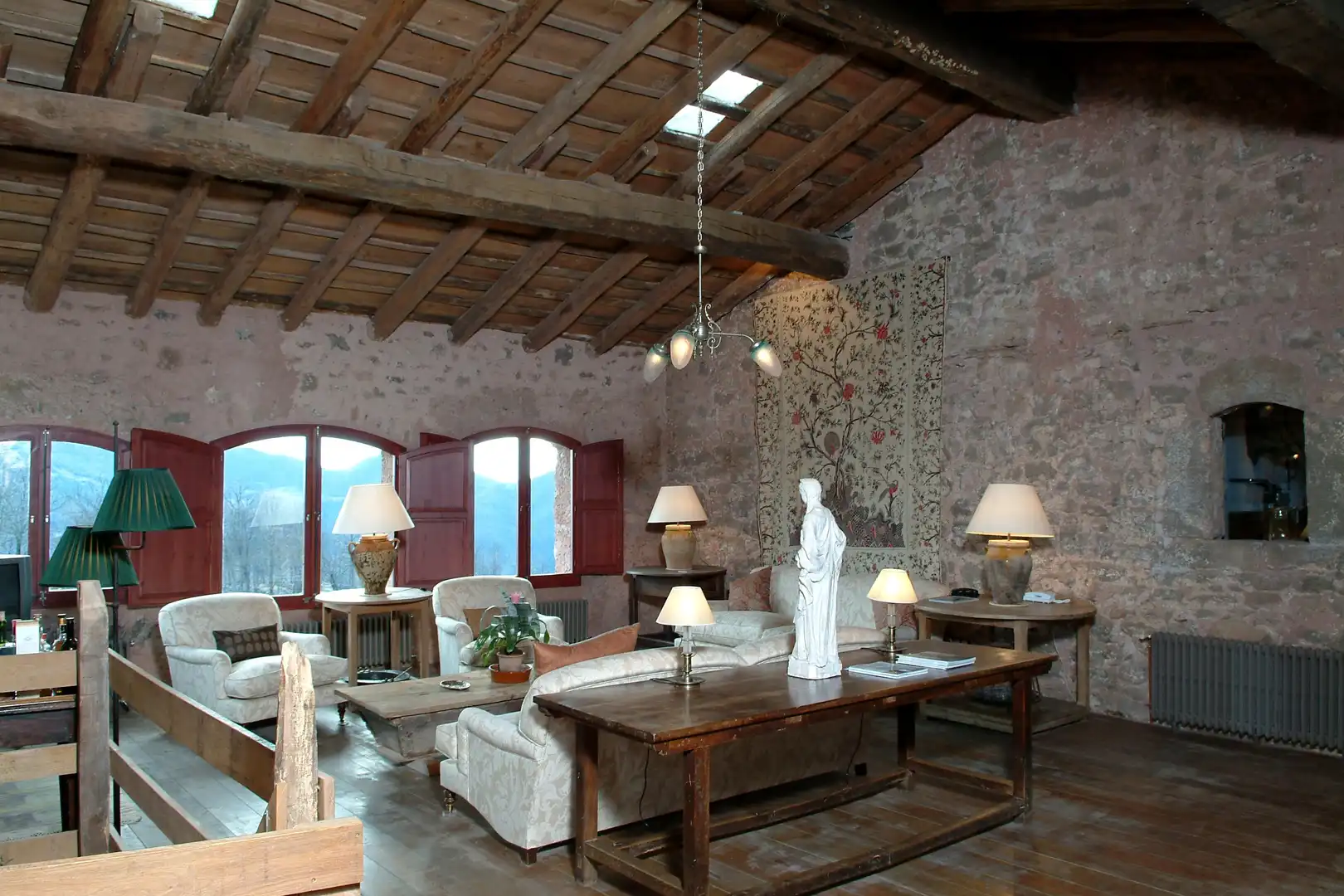 Sala de estar de Finca rústica en venta en Camprodon con Calefacción, Jardín privado y Terraza