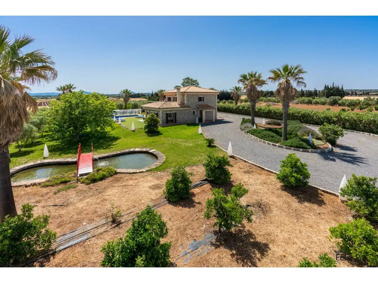Jardí de Finca rústica en venda en Muro amb Aire condicionat, Jardí privat i Terrassa