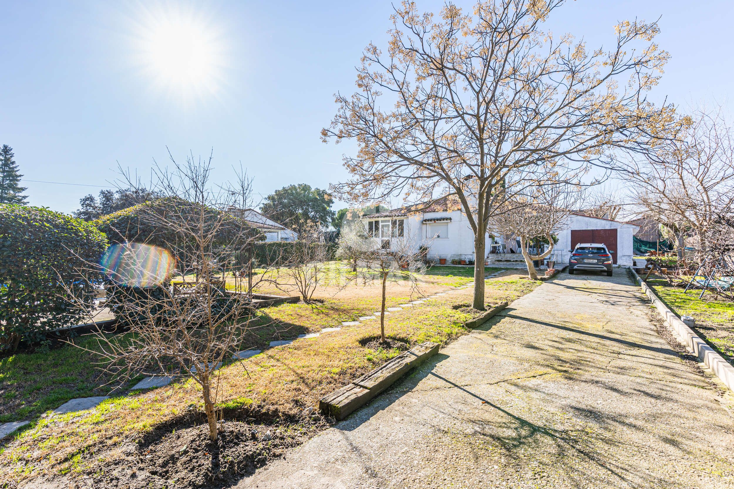 Exterior view of House or chalet for sale in Villanueva de la Cañada  with Heating, Private garden and Swimming Pool