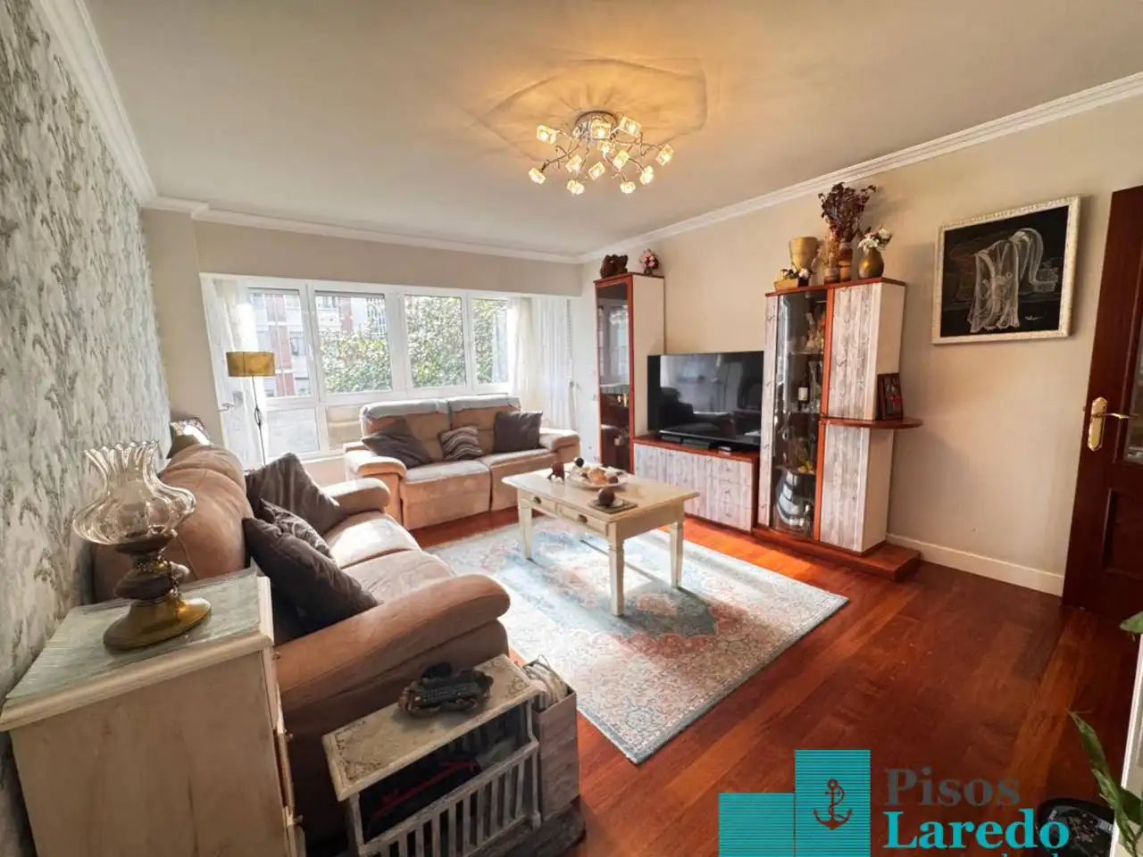 Wohnzimmer von Wohnung zum Verkauf in Laredo mit Heizung, Terrasse und Balkon