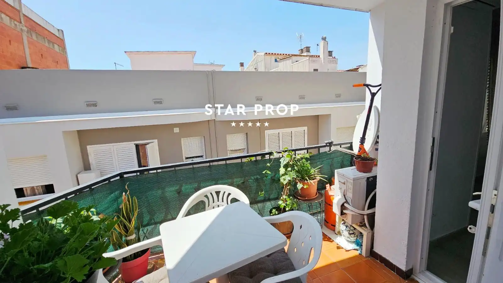 Balcony of Flat for sale in Roses  with Heating, Terrace and Oven