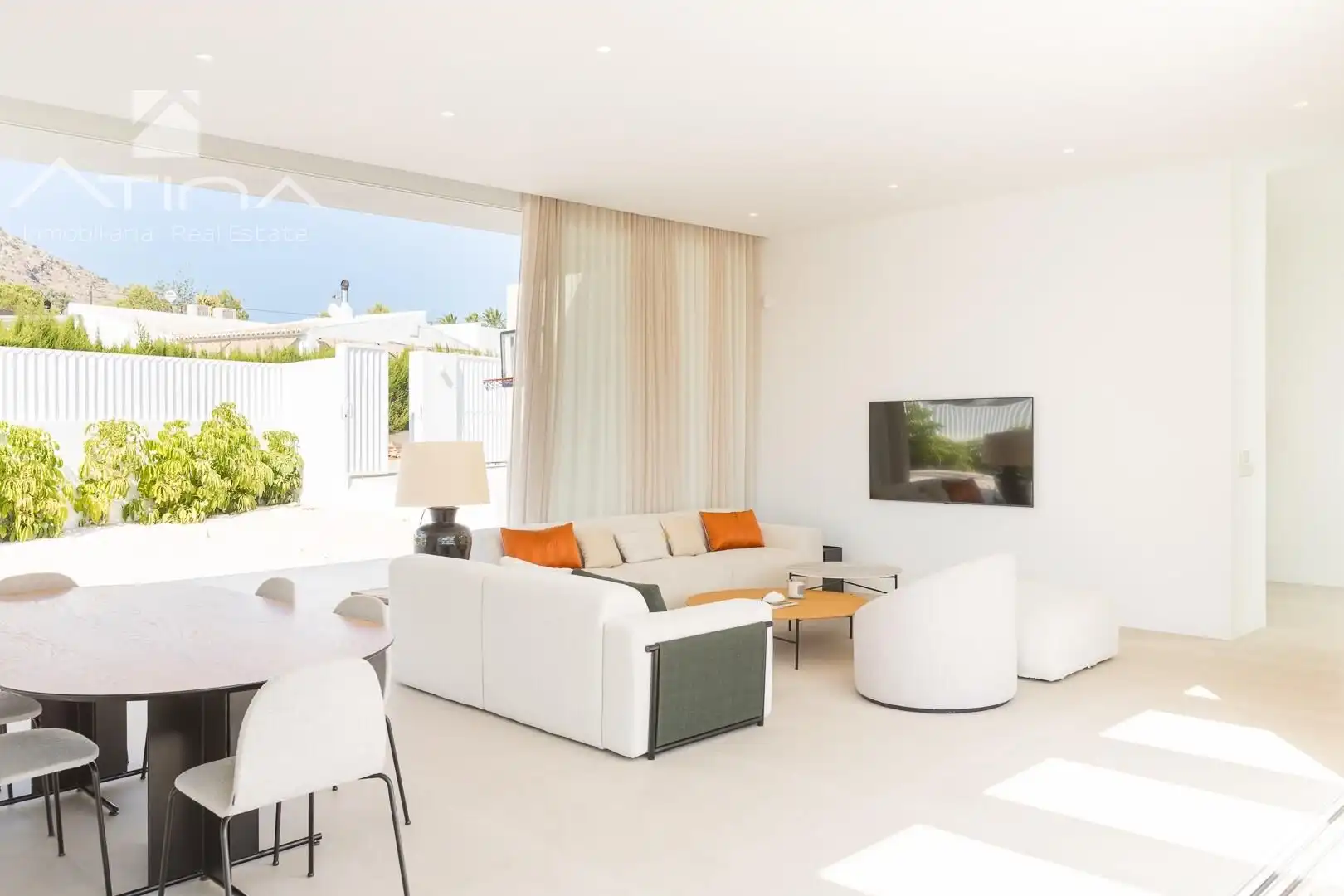 Sala d'estar de Casa o xalet en venda en Jávea / Xàbia amb Aire condicionat, Calefacció i Jardí privat