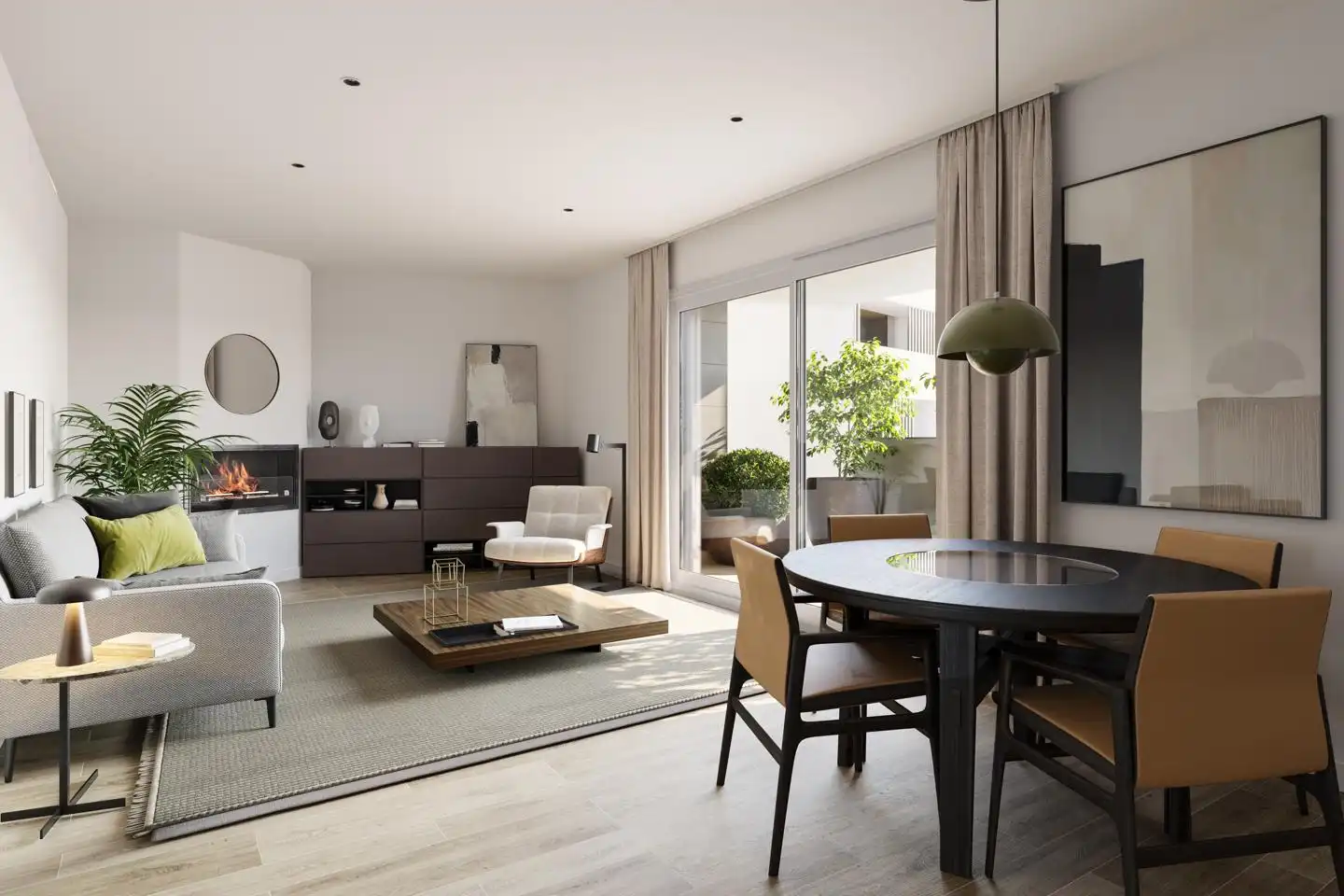 Living room of Flat for sale in  Zaragoza Capital  with Air Conditioner, Heating and Storage room