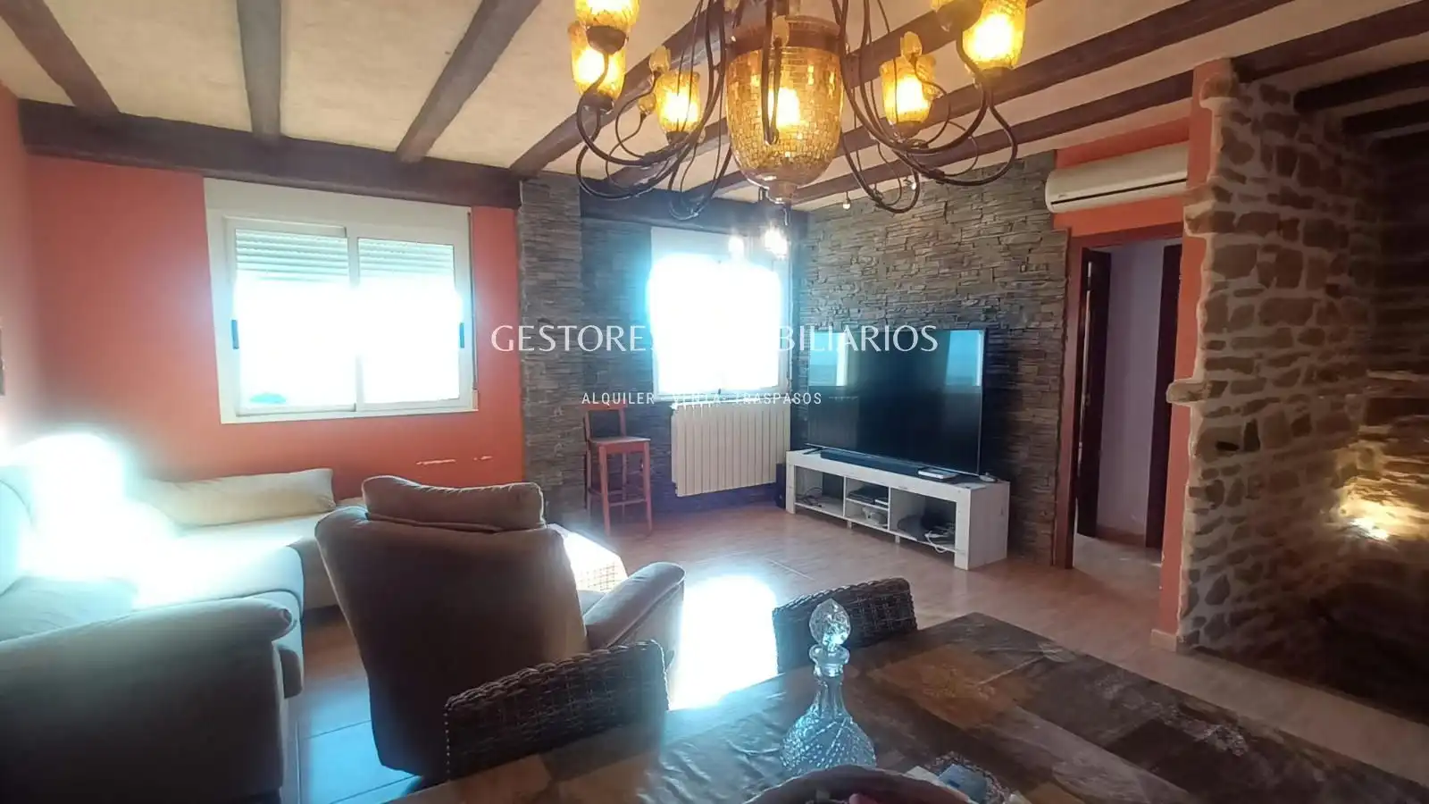 Wohnzimmer von Maisonette zum Verkauf in Cocentaina mit Klimaanlage, Heizung und Terrasse