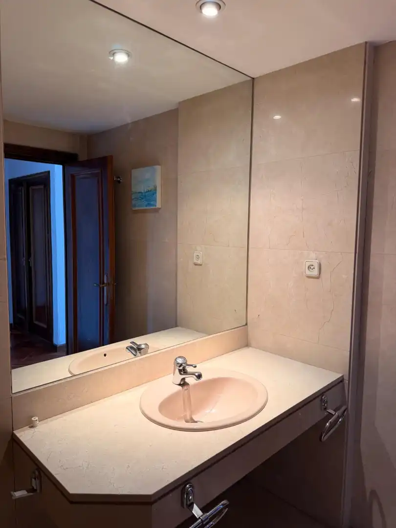 Bathroom of Flat for rent in Madrid  with Private garden, Swimming Pool and Balcony