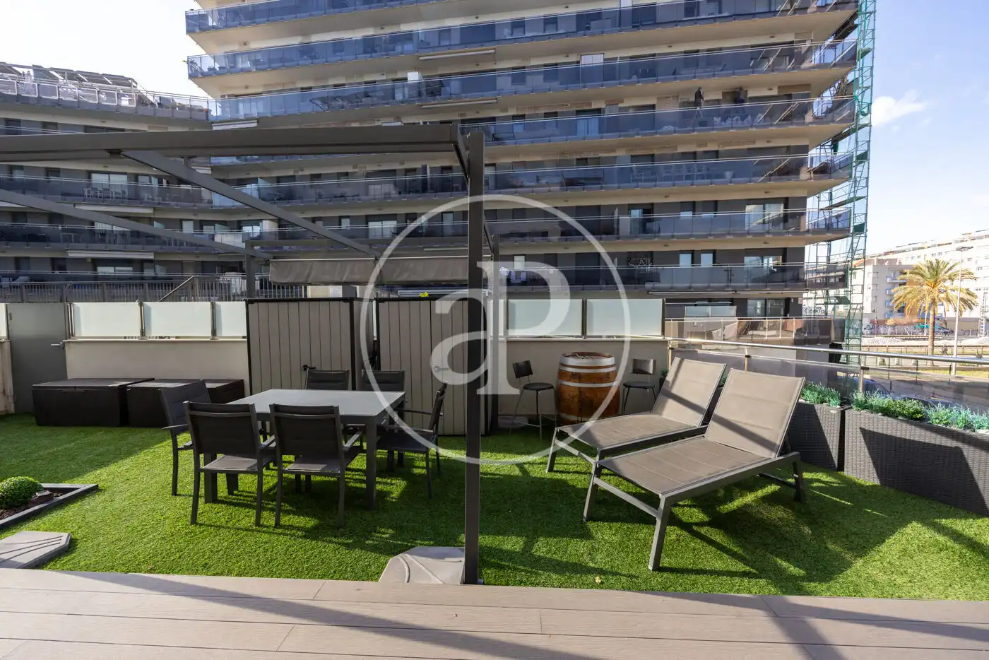 Terraza de Piso en venta en Badalona con Aire acondicionado, Calefacción y Jardín privado