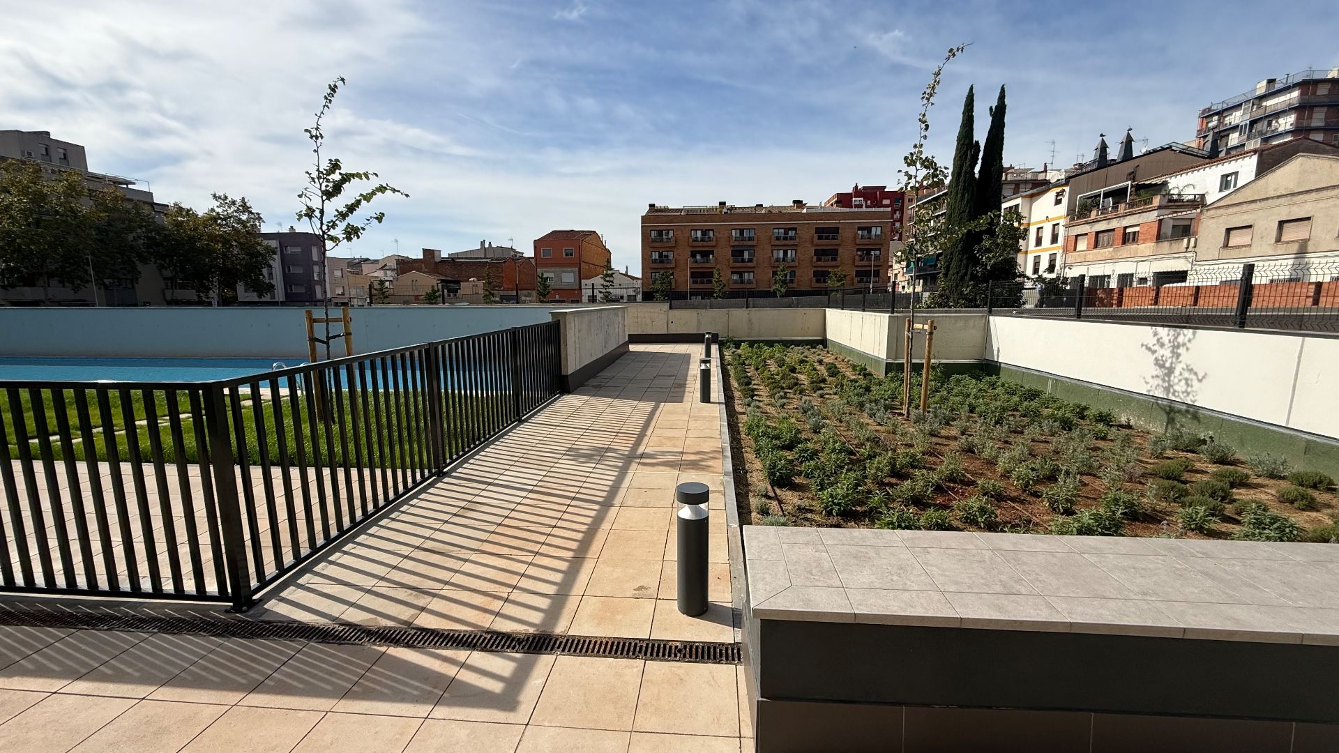 Terrace of Flat to rent in Sabadell  with Air Conditioner, Heating and Parquet flooring