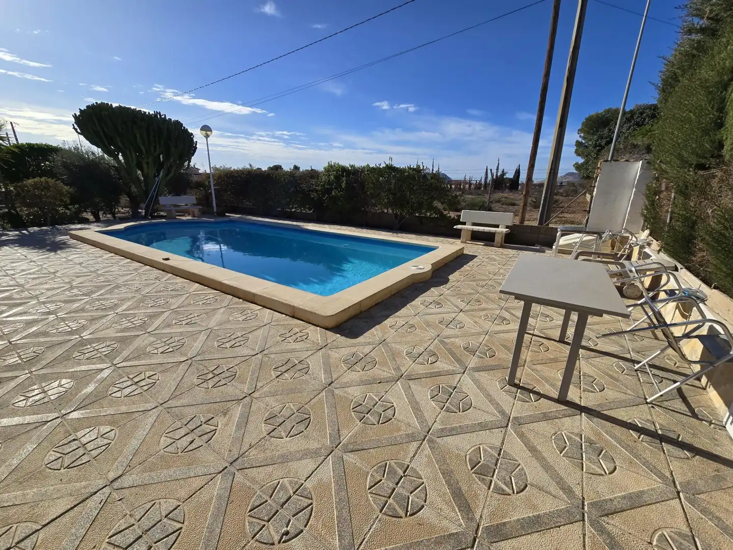 Swimming pool of Houses for sale in San Vicente del Raspeig / Sant Vicent del Raspeig  with Air Conditioner, Private garden and Terrace