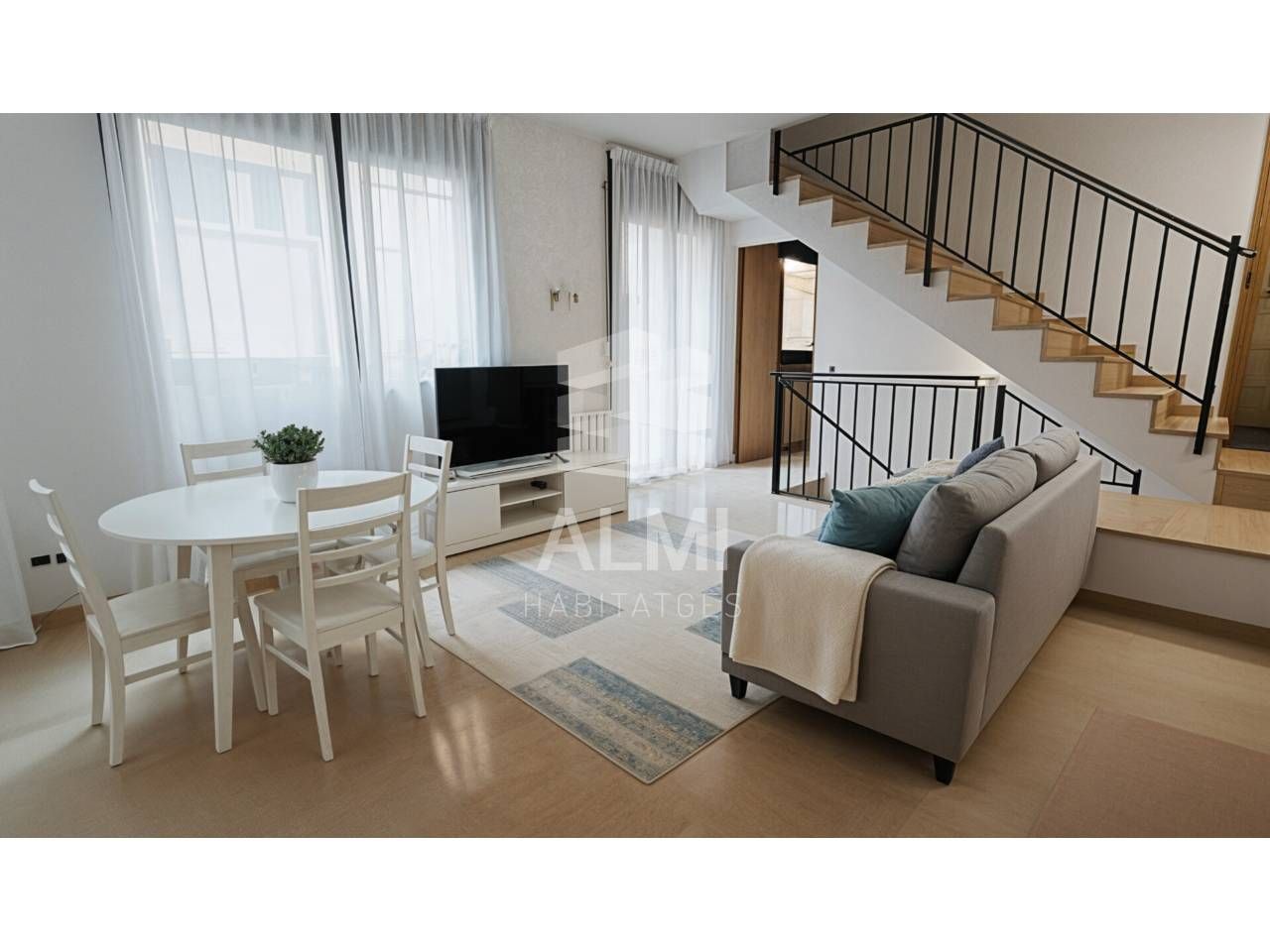 Living room of House or chalet for sale in  Barcelona Capital  with Air Conditioner, Heating and Terrace