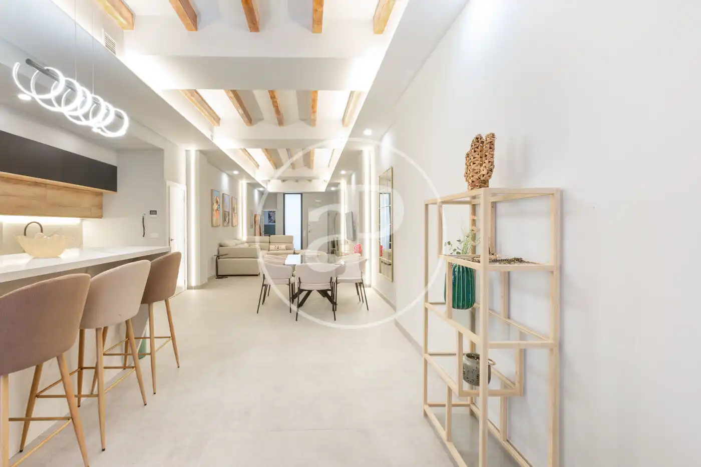 Wohnzimmer von Maisonette zum Verkauf in Valencia mit Klimaanlage, Heizung und Privatgarten