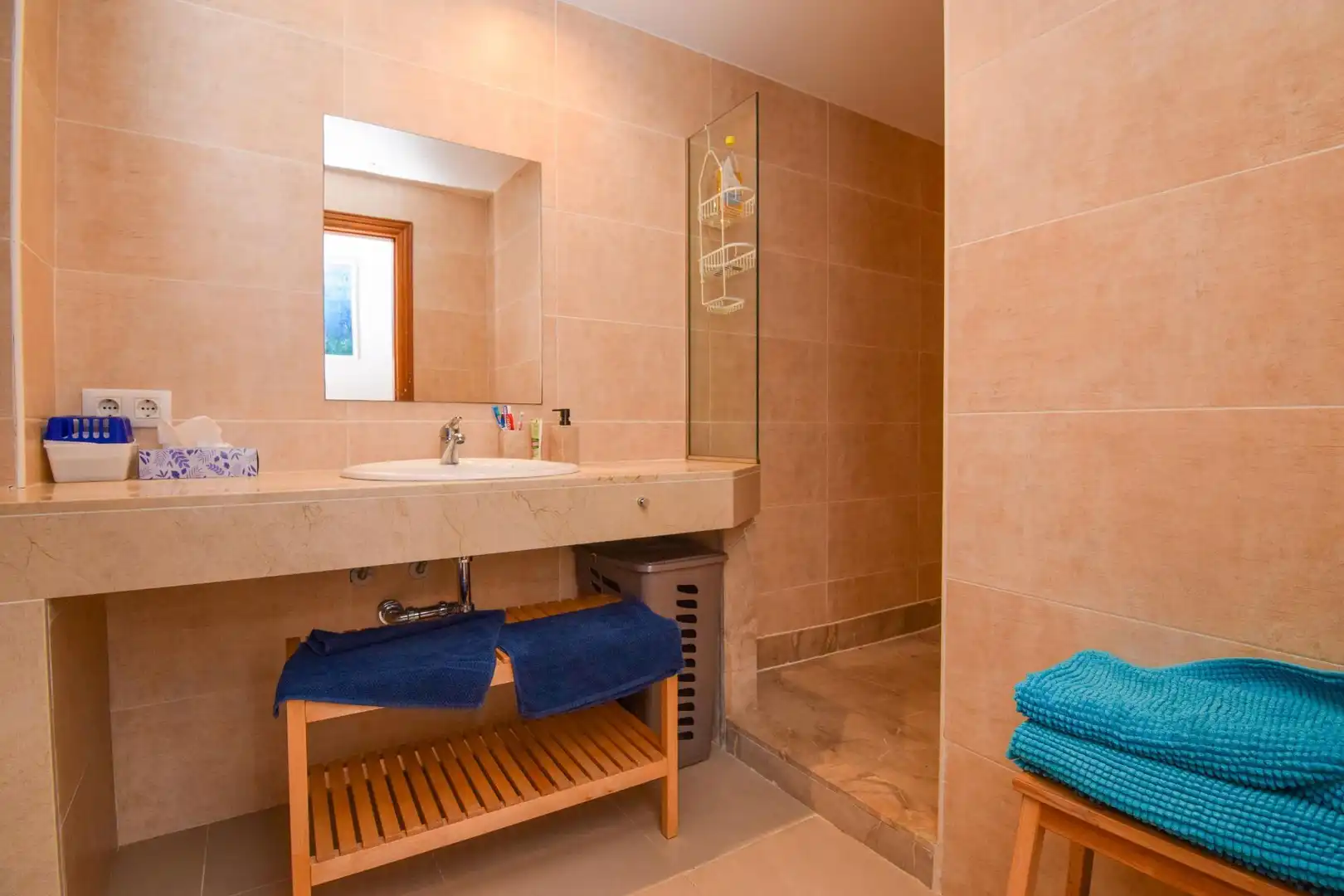 Bathroom of Flat for rent in Artà  with Air Conditioner, Storage room and Furnished