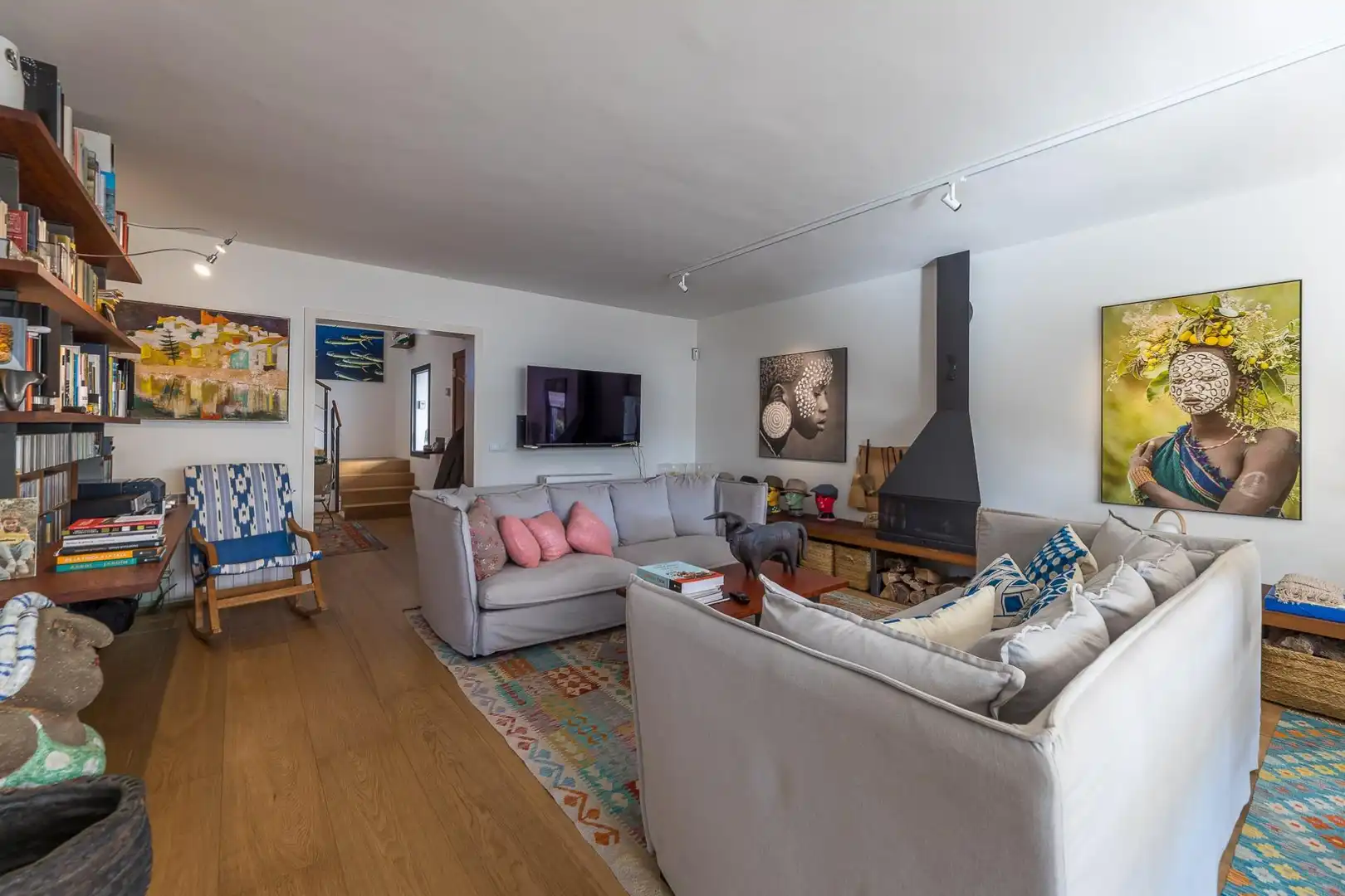 Sala d'estar de Casa o xalet en venda en Felanitx amb Calefacció, Jardí privat i Parquet