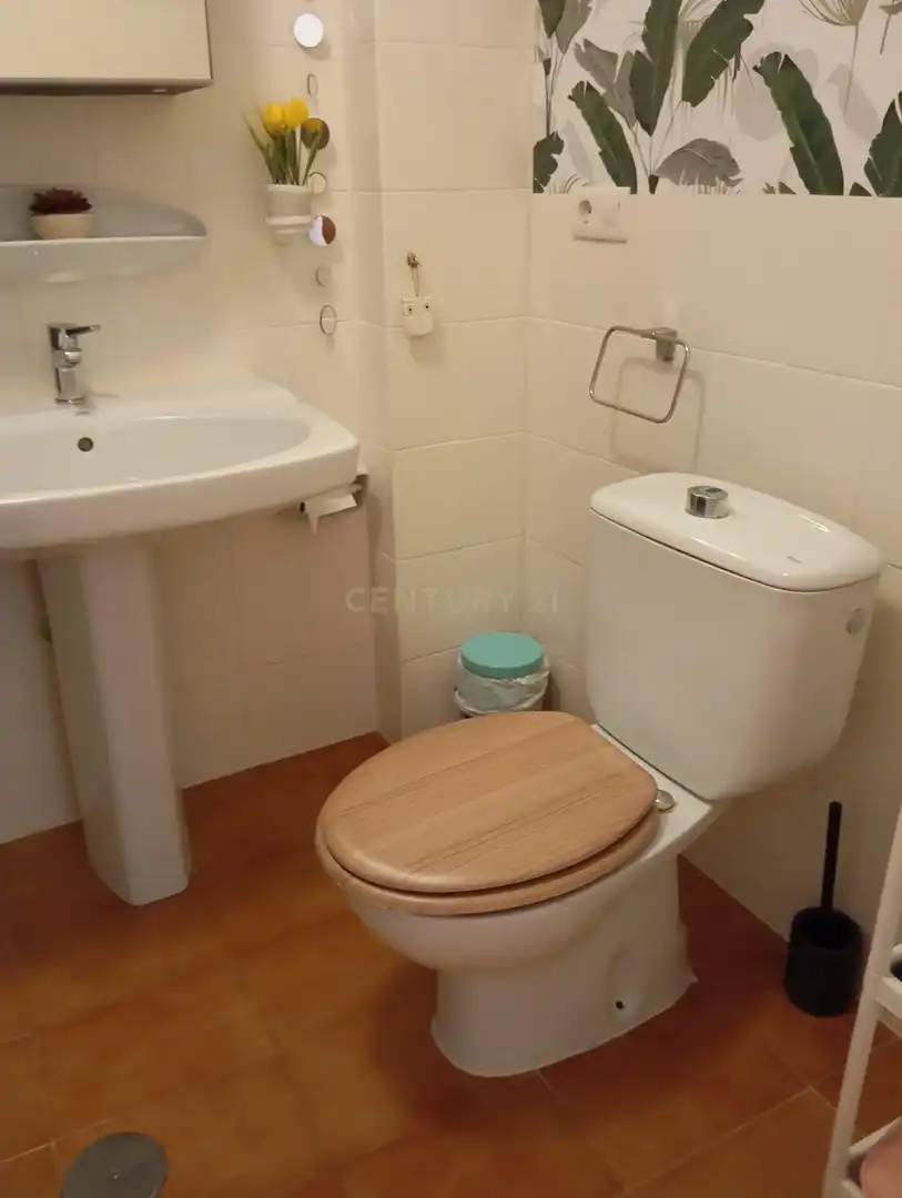 Bany de Apartament de lloguer en Calpe / Calp amb Aire condicionat, Rentadora i Microones