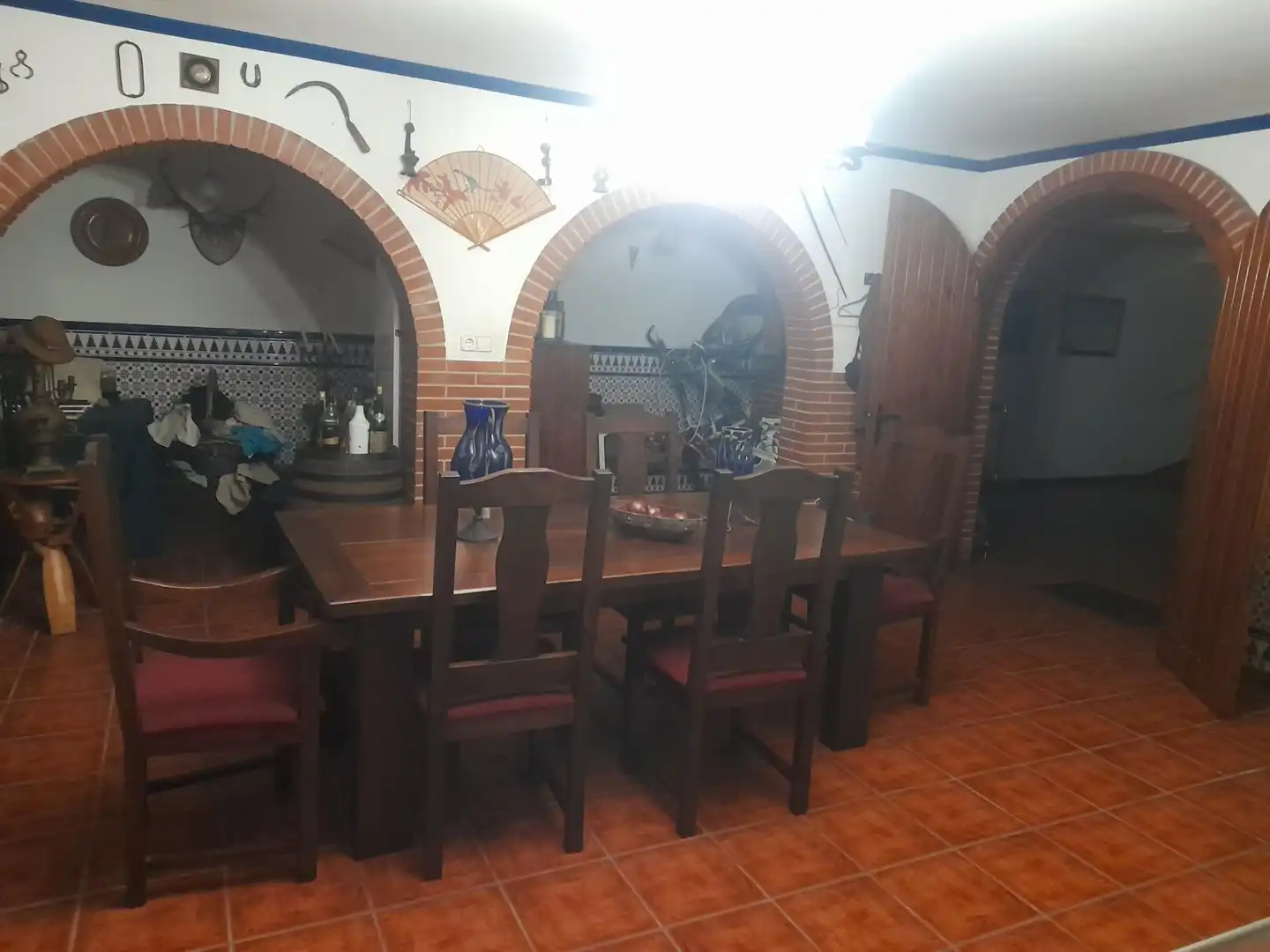 Esszimmer von Haus oder Chalet zur Miete in Premià de Mar mit Klimaanlage, Terrasse und Balkon
