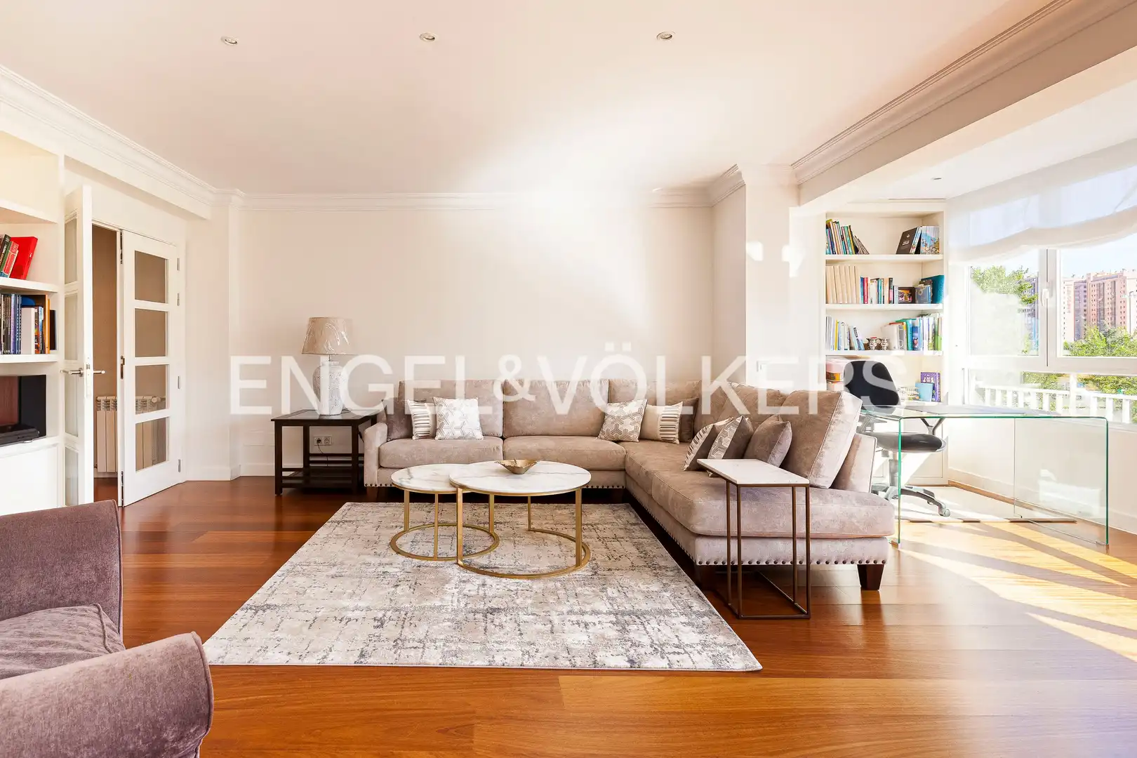Living room of Flat for rent in Barrio de Salamanca