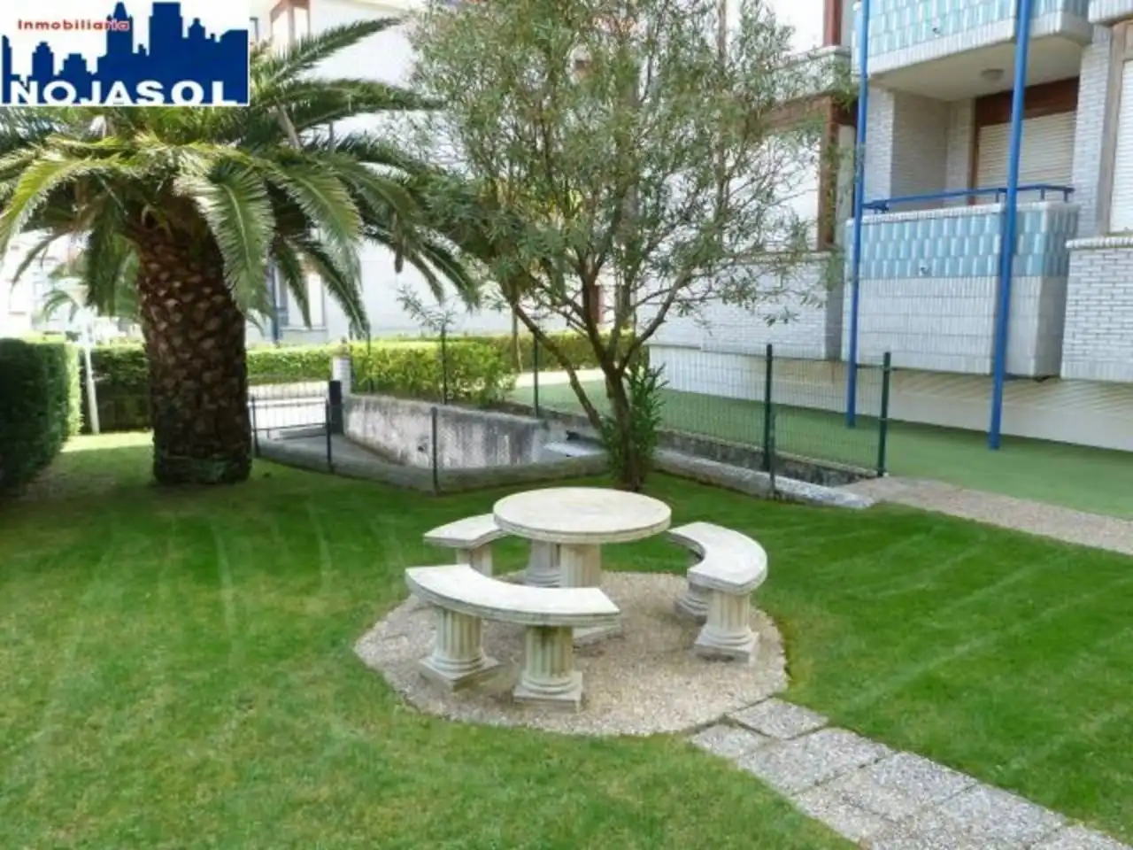 Terrasse von Dachboden zur Miete in Noja mit Heizung, Terrasse und Möbliert