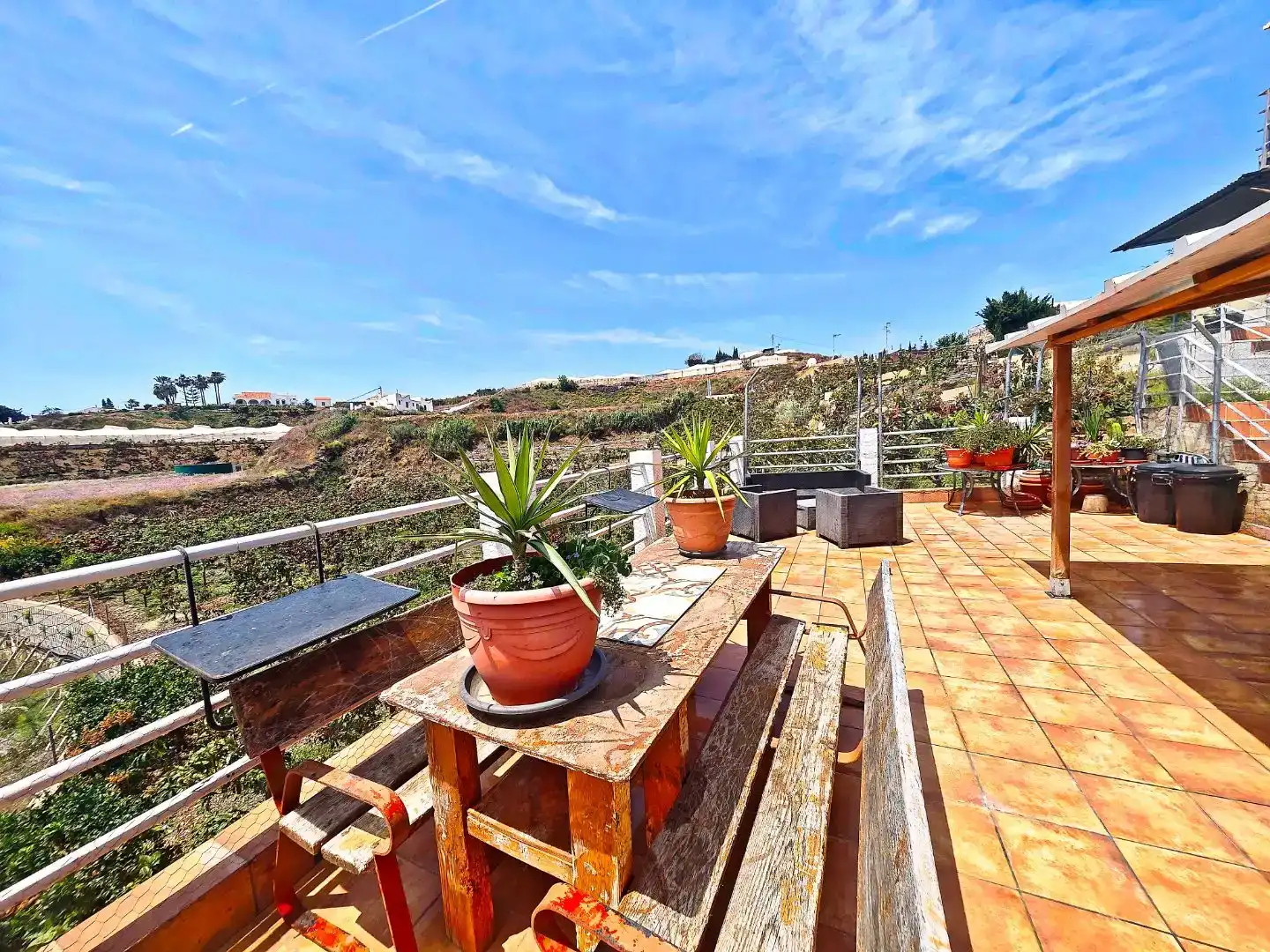Terrassa de Finca rústica en venda en Algarrobo