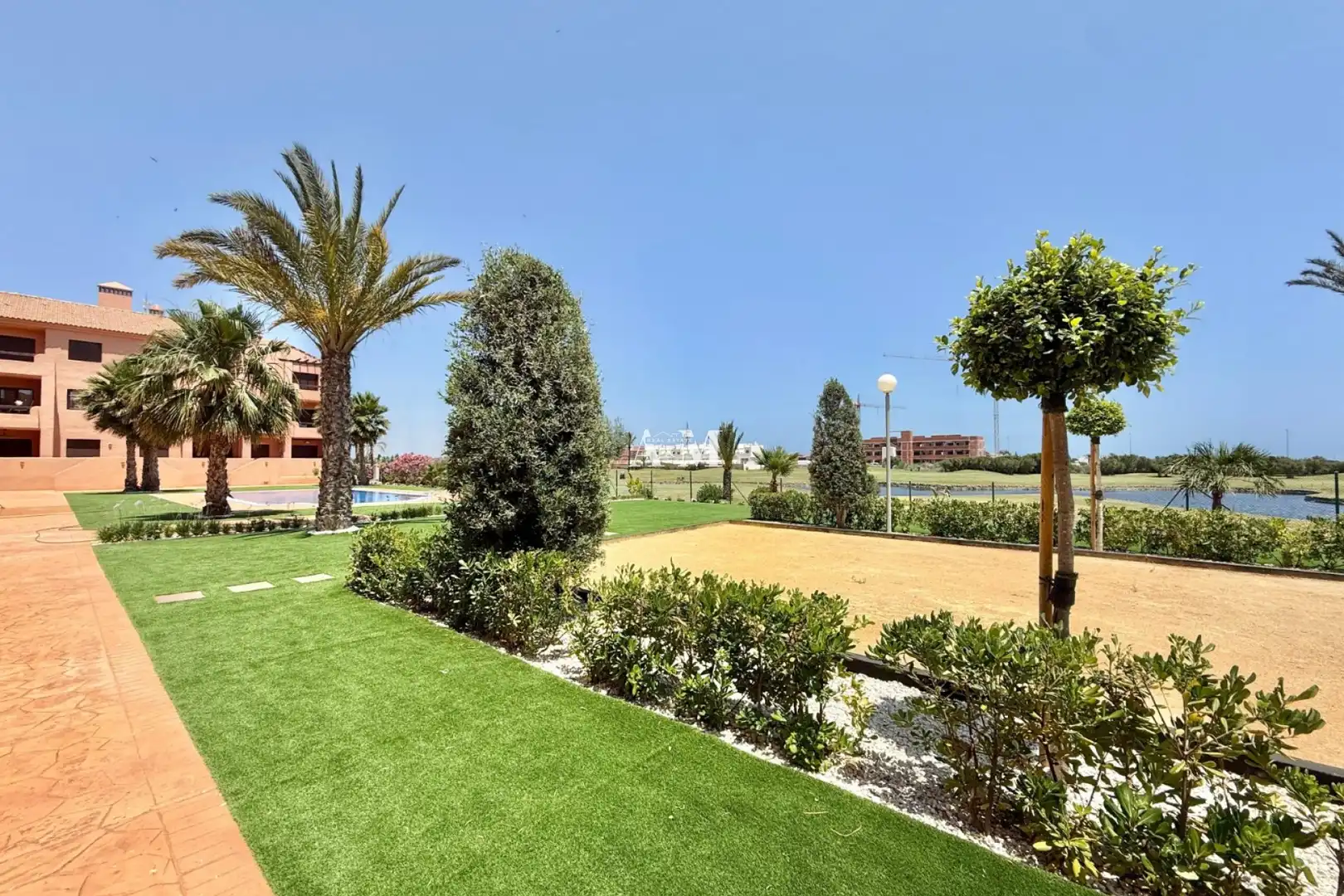 Garden of Flat for rent in Los Alcázares  with Air Conditioner, Terrace and Swimming Pool