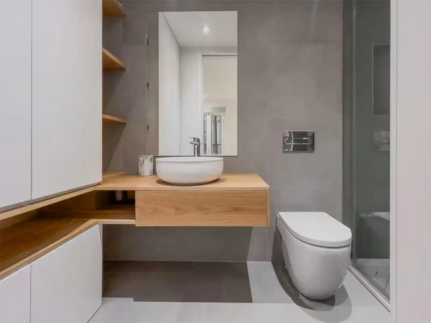 Bathroom of Flat for sale in  Barcelona Capital  with Air Conditioner and Balcony